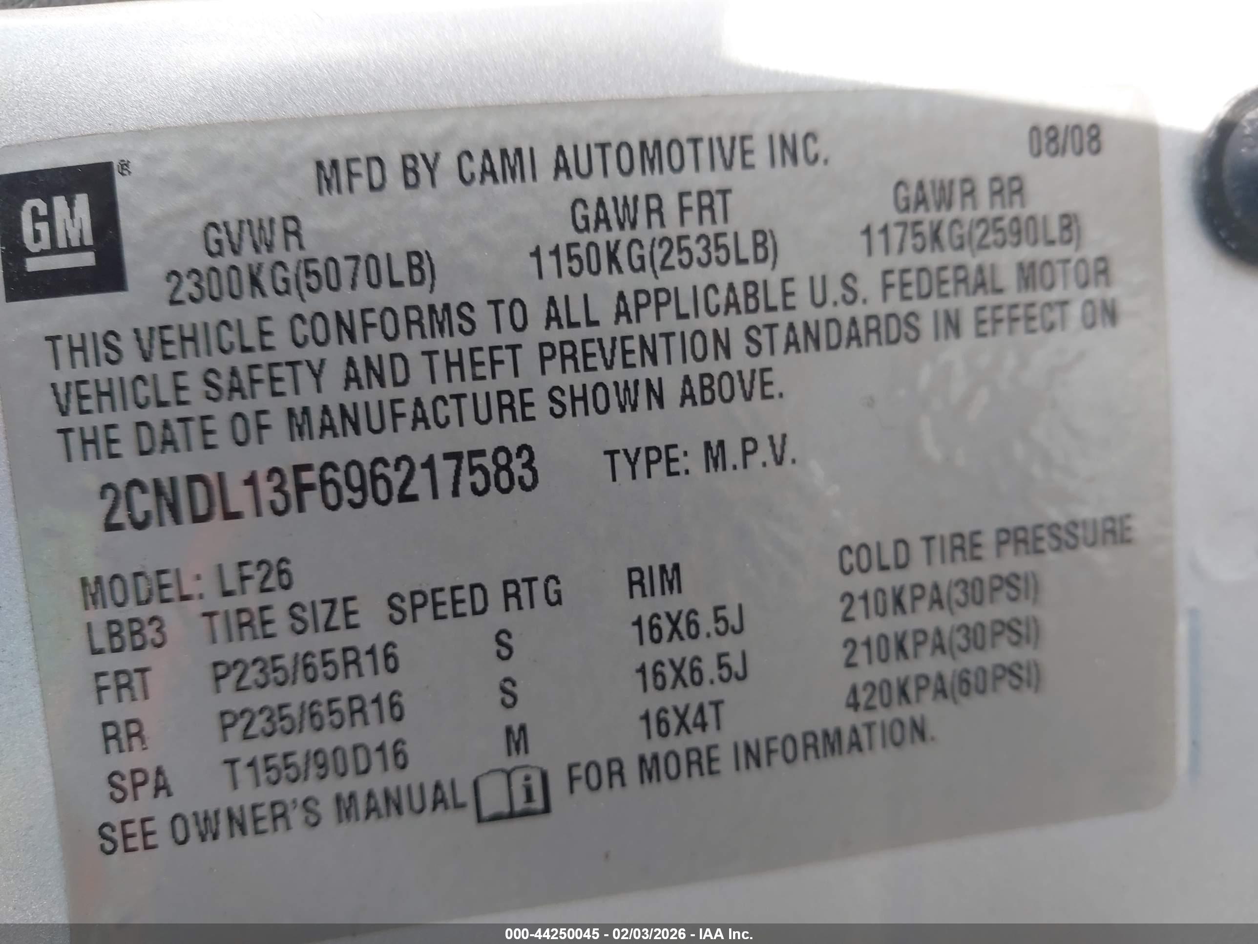 CHEVROLET EQUINOX image 9