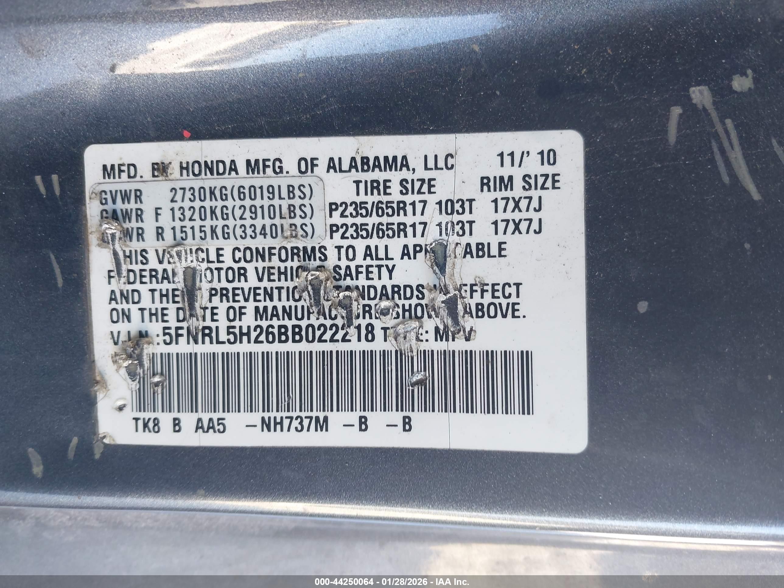 HONDA ODYSSEY image 9