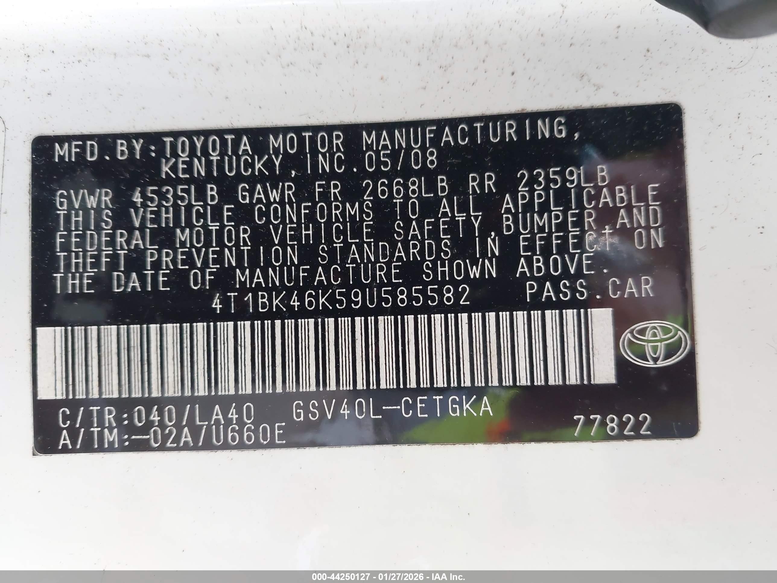TOYOTA CAMRY image 9