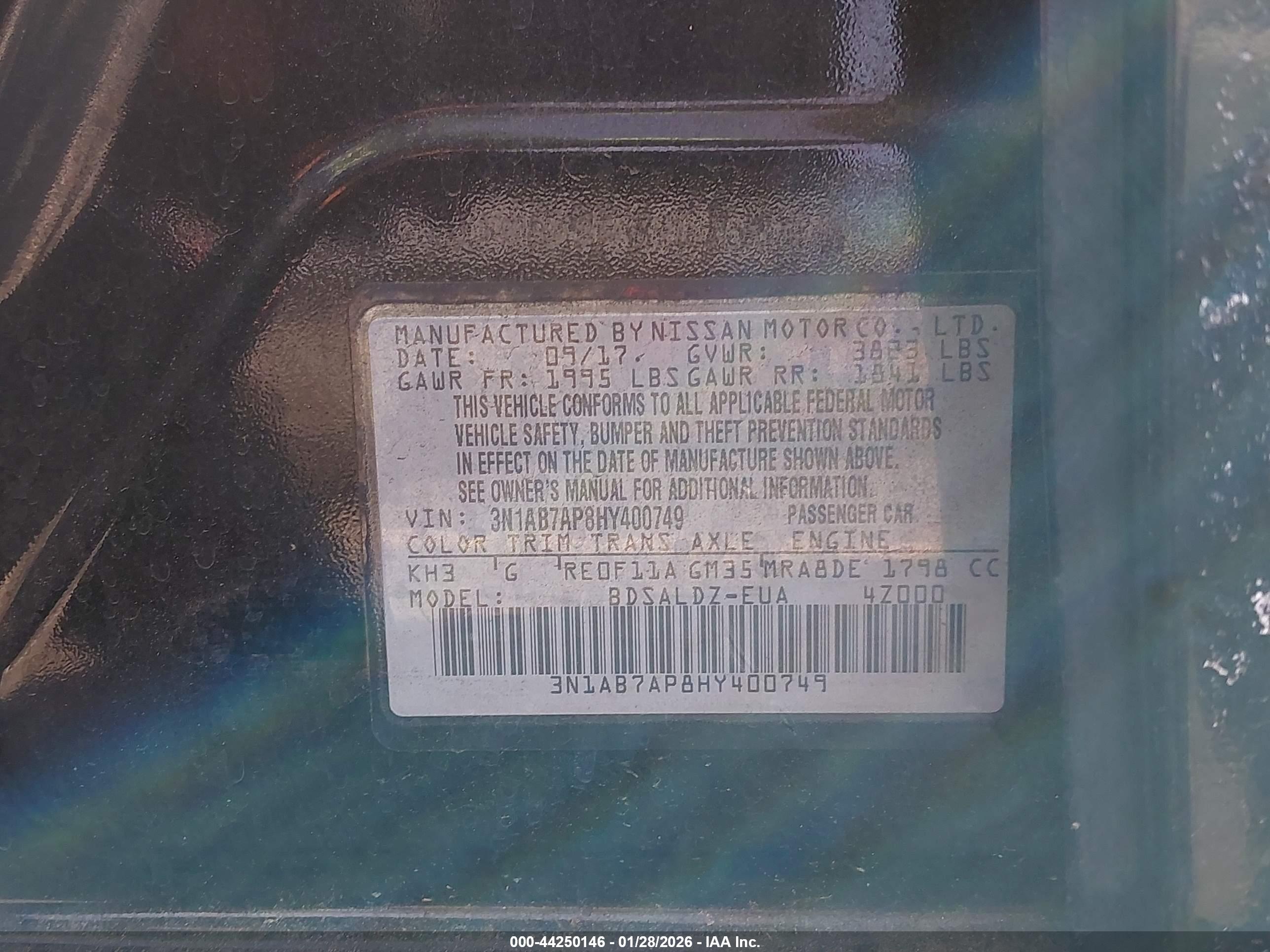 NISSAN SENTRA image 9