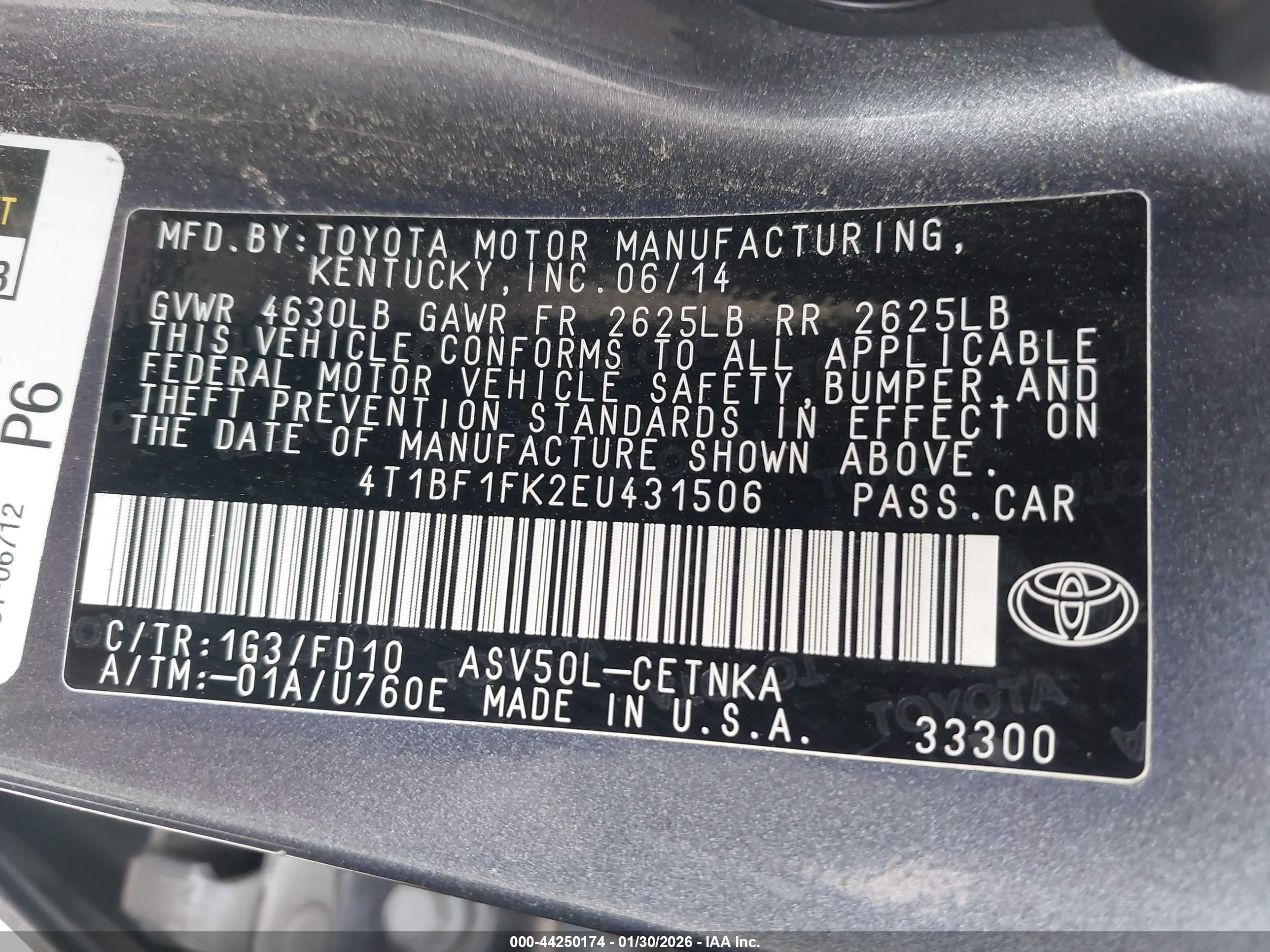 TOYOTA CAMRY image 9