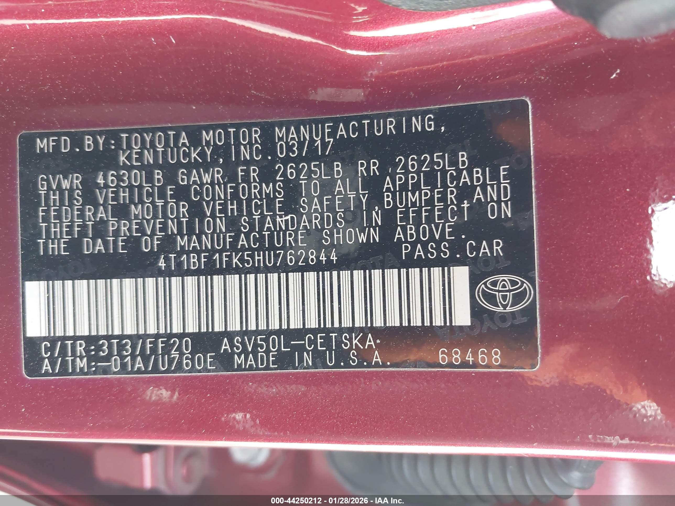 TOYOTA CAMRY image 9