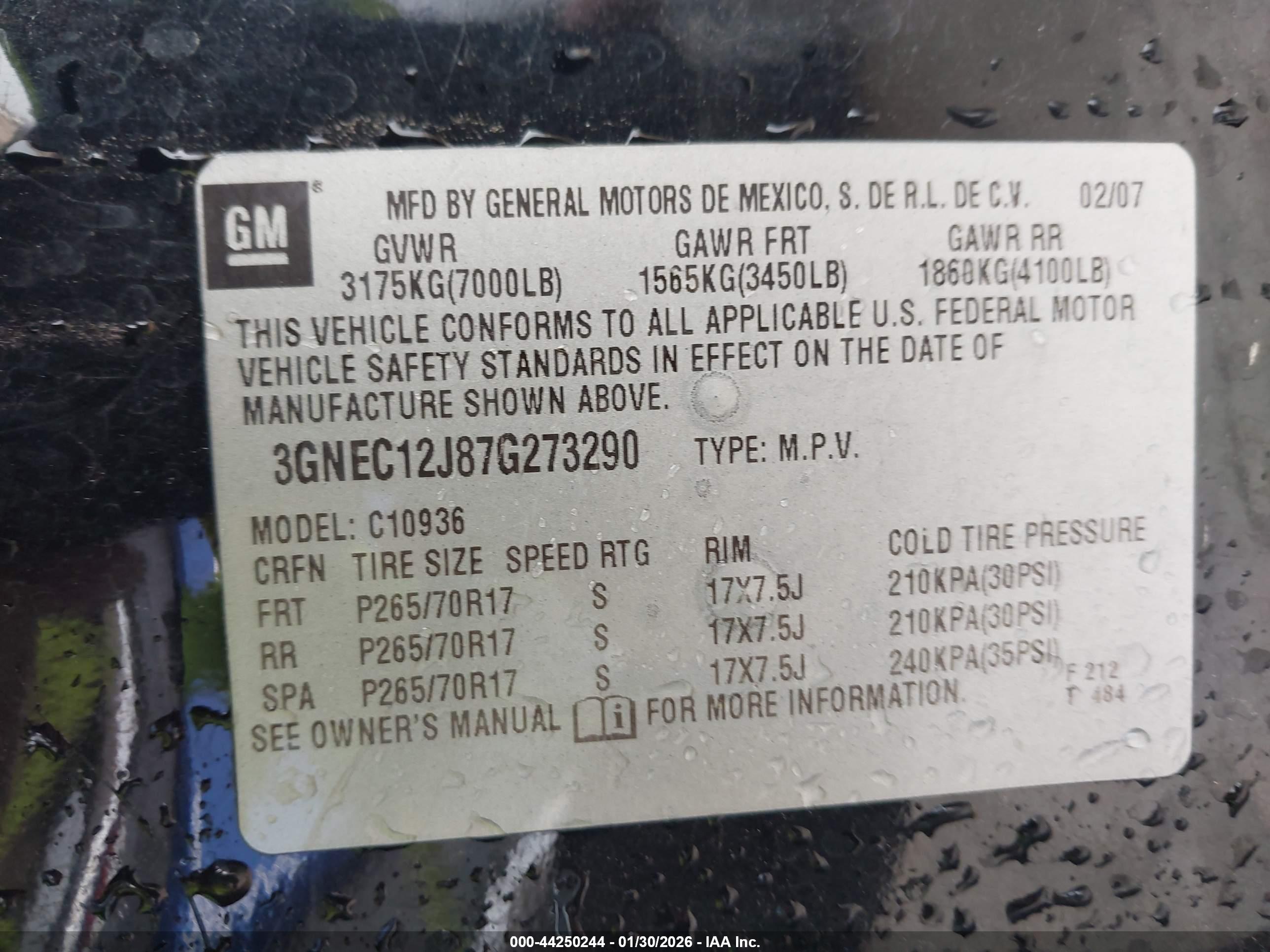 CHEVROLET AVALANCHE image 9