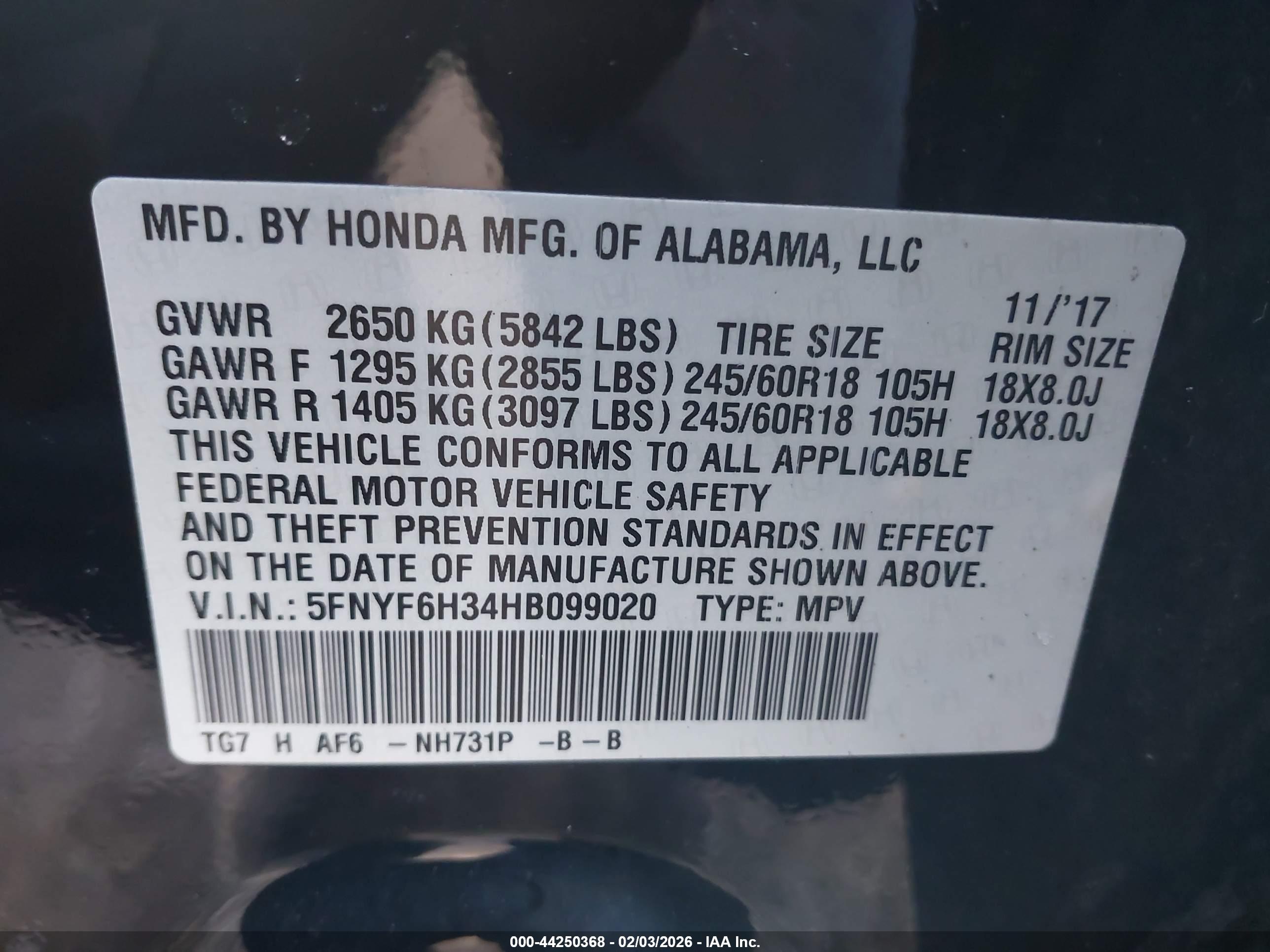 HONDA PILOT image 9