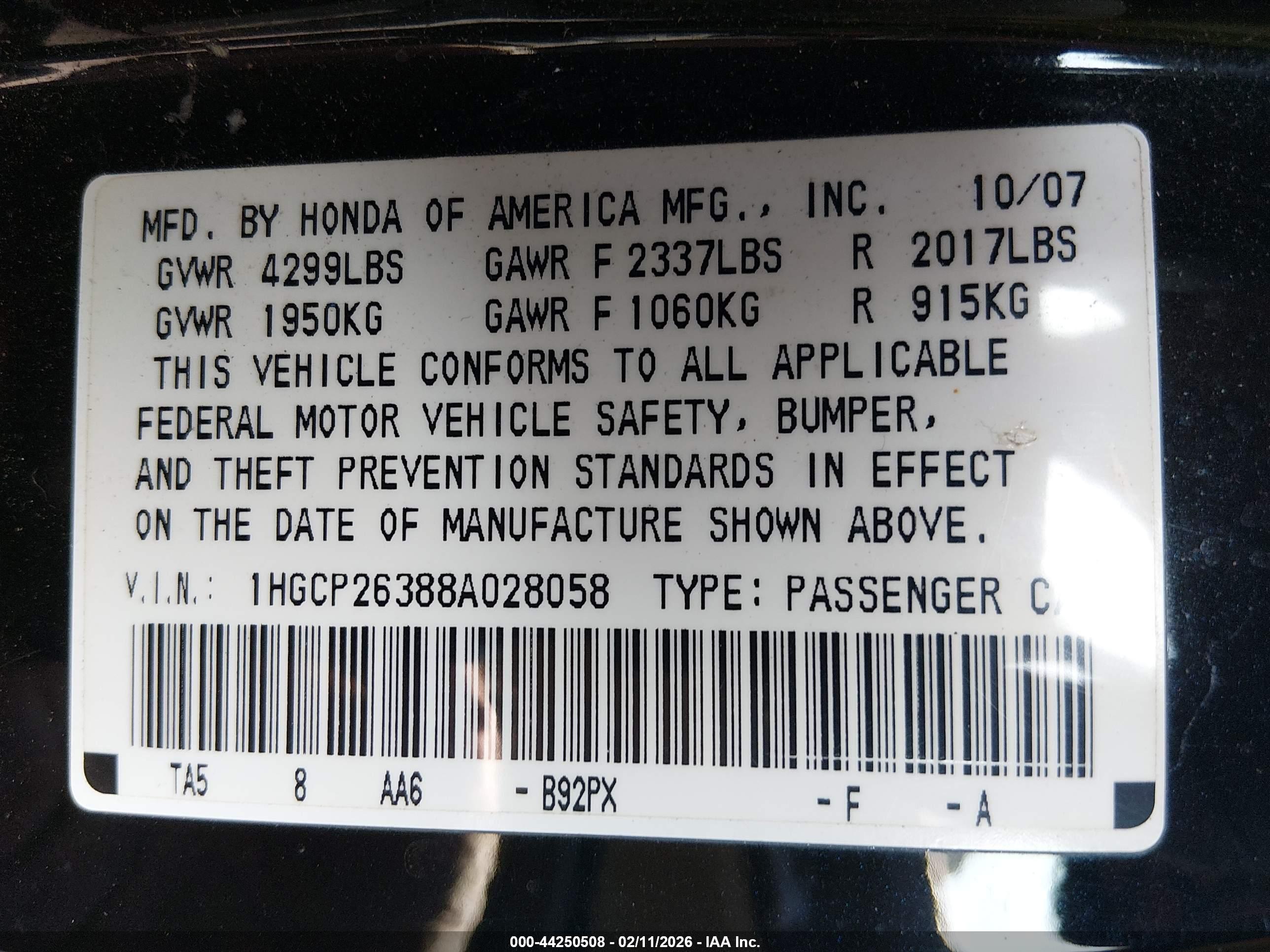HONDA ACCORD image 9