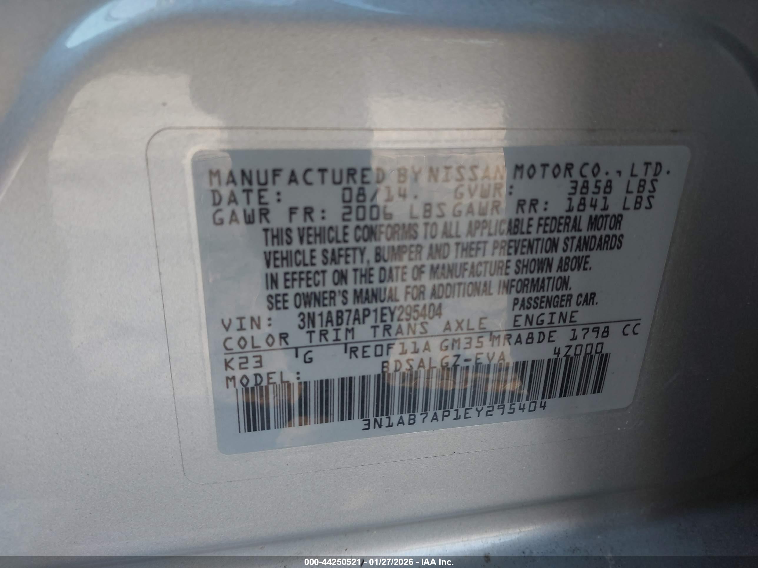 NISSAN SENTRA image 9