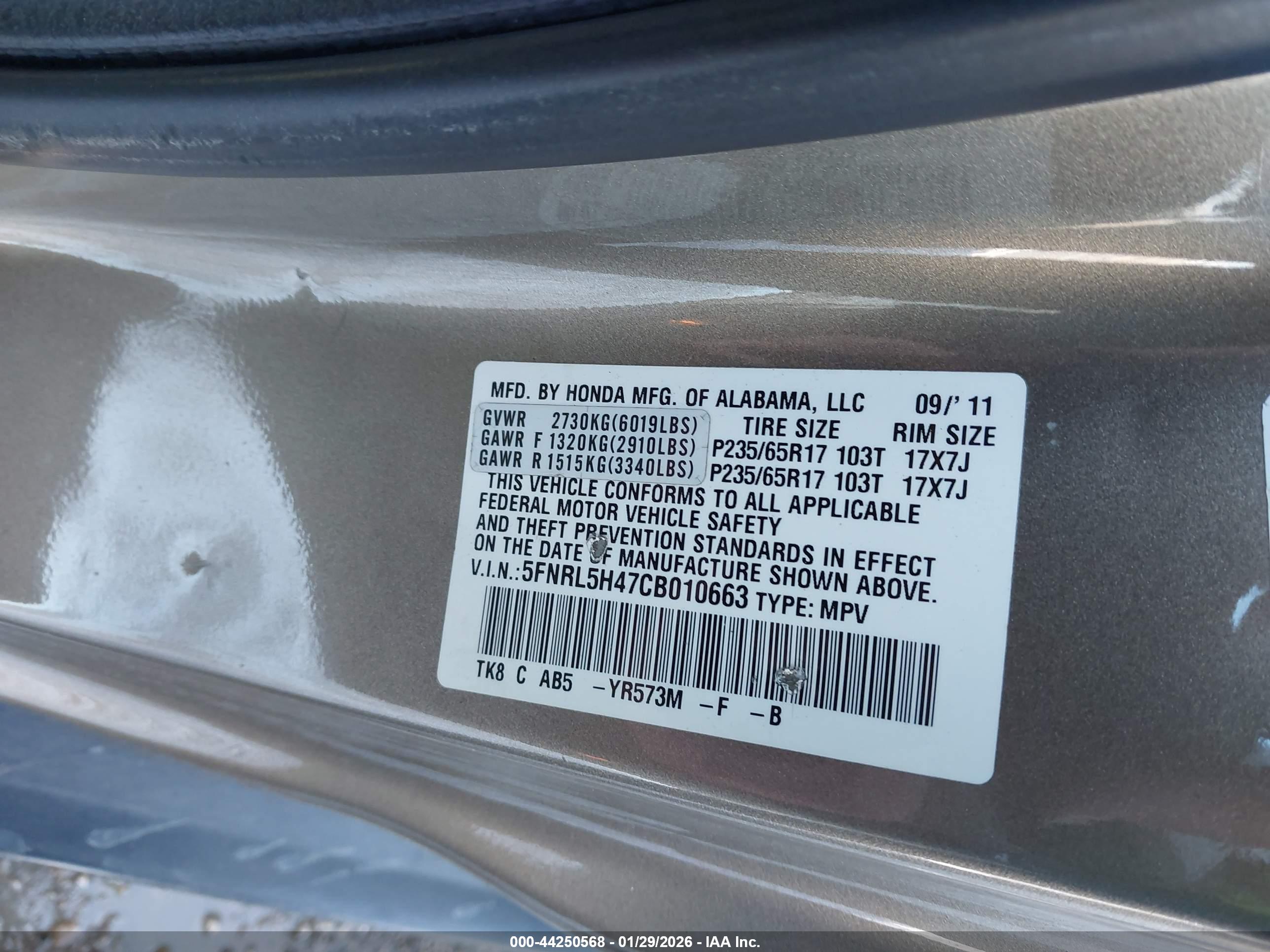 HONDA ODYSSEY image 9