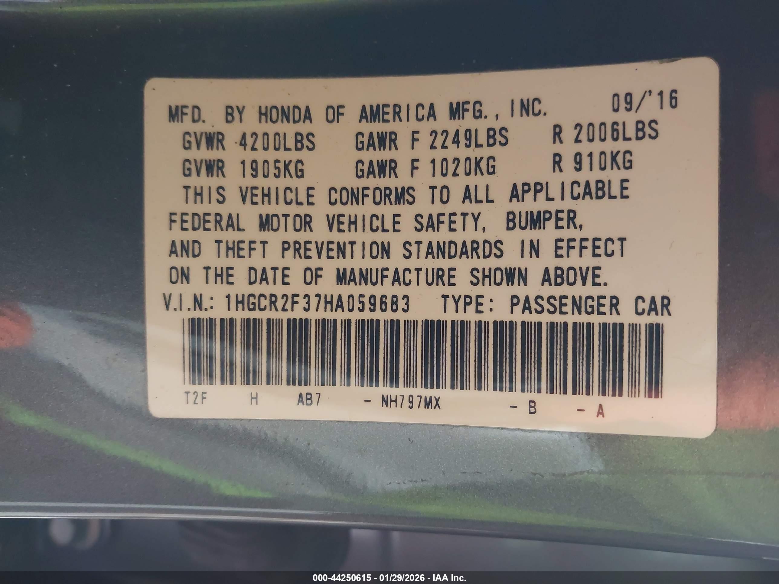 HONDA ACCORD image 9