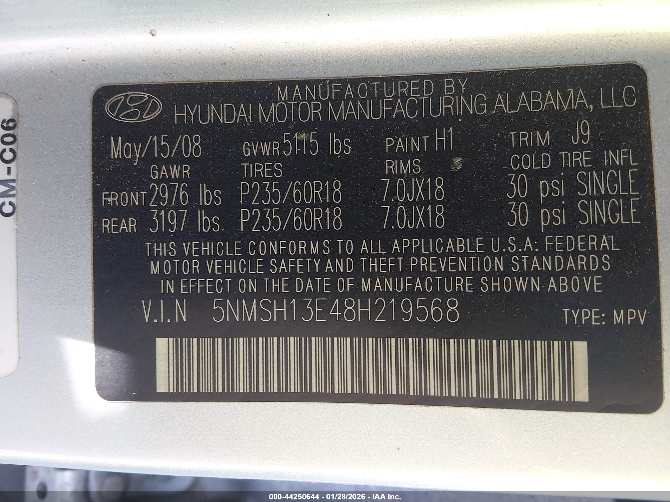HYUNDAI SANTA image 9