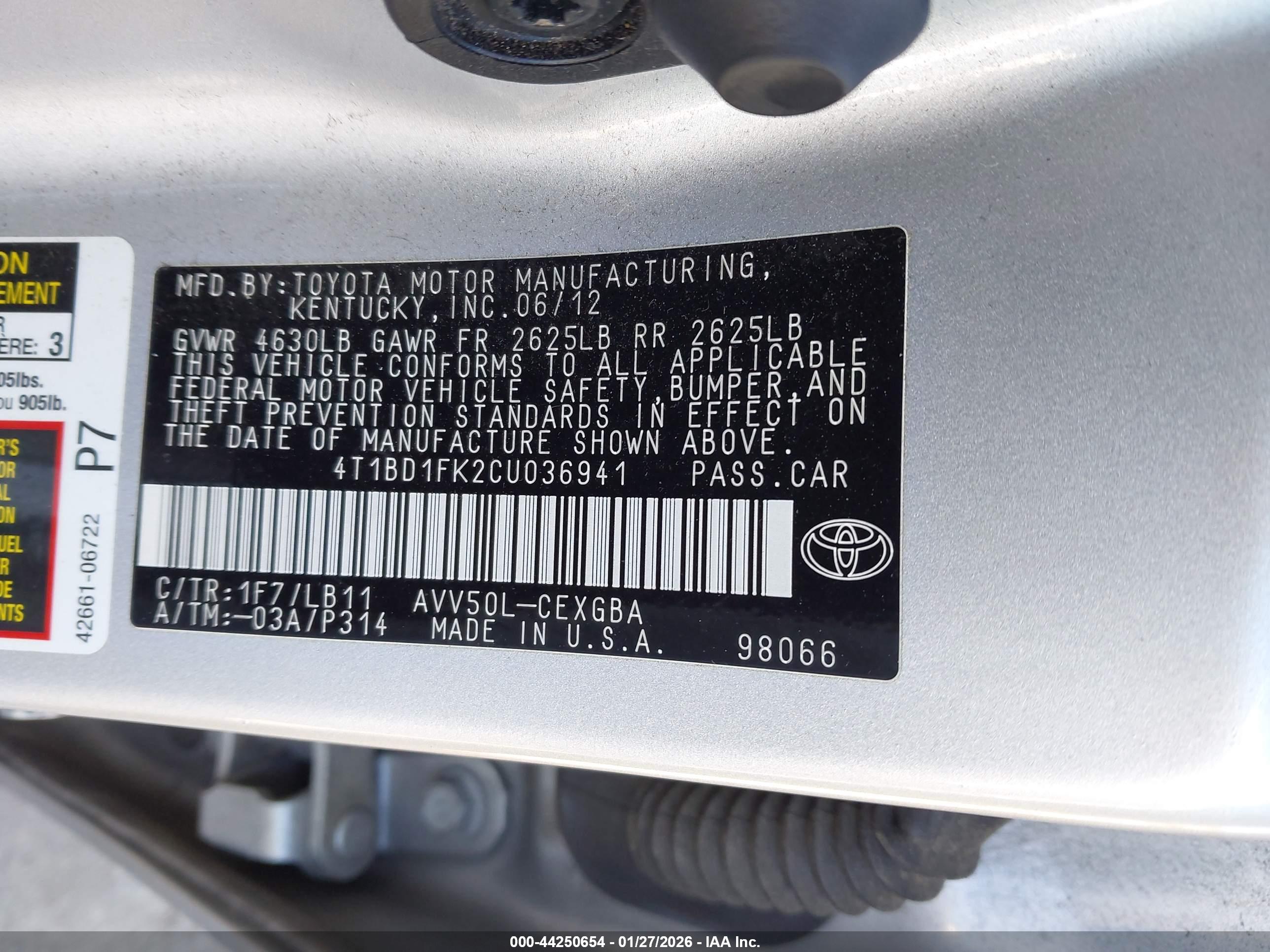 TOYOTA CAMRY image 9