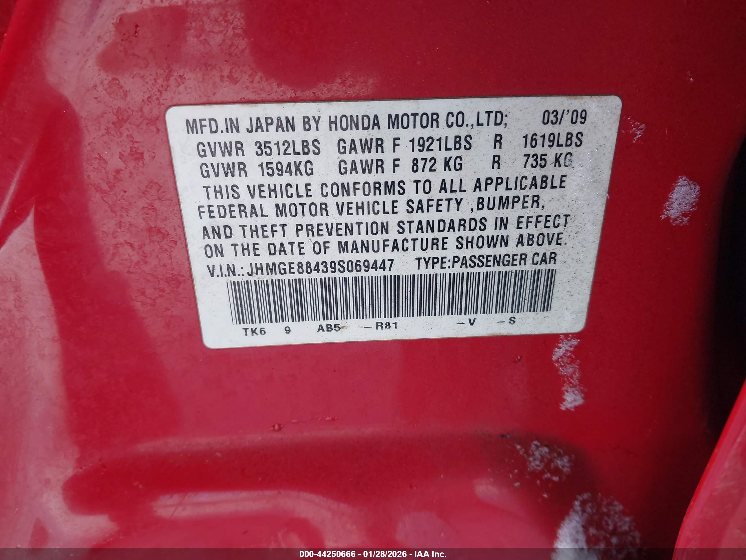 HONDA FIT image 9