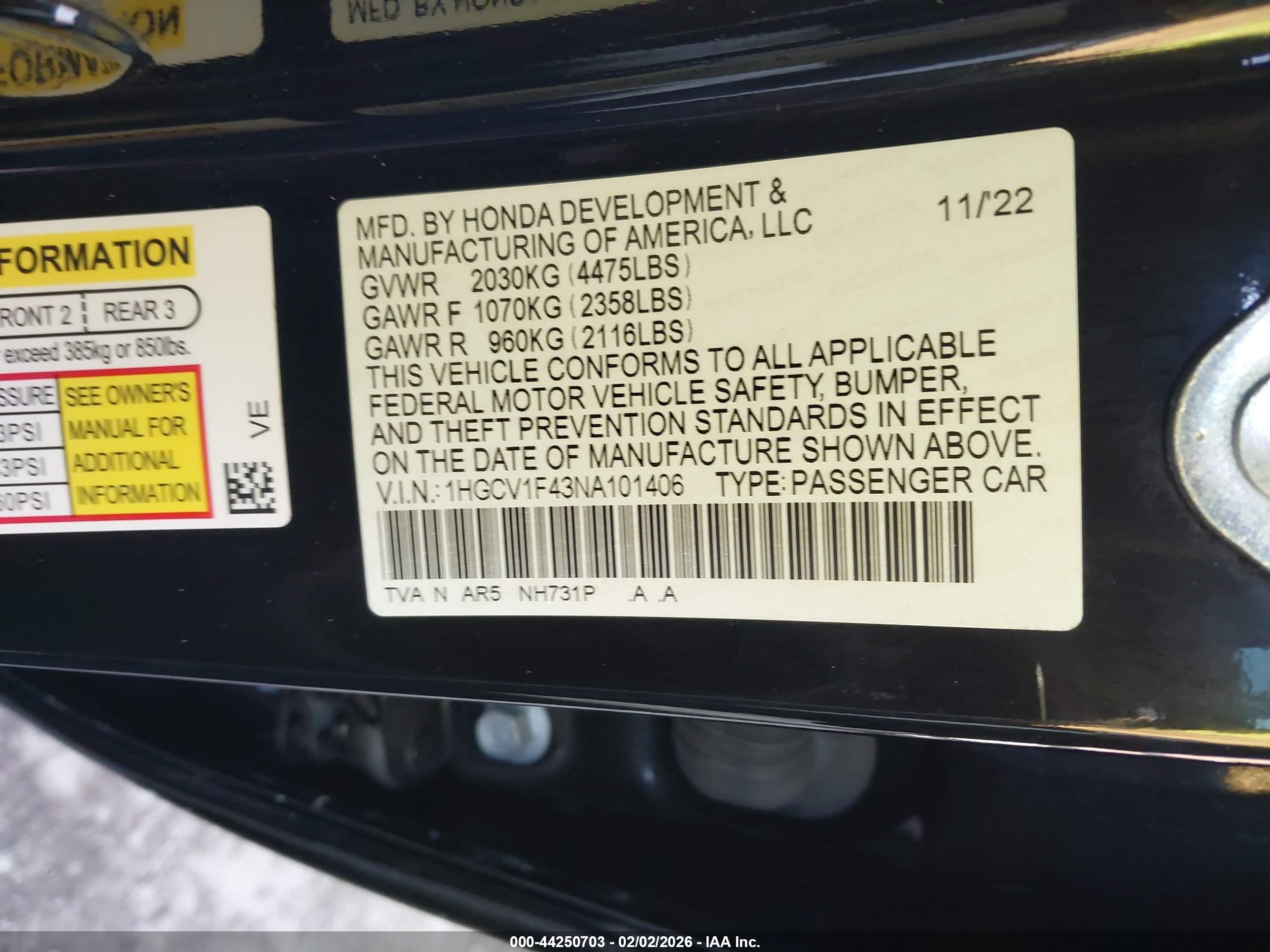 HONDA ACCORD image 9