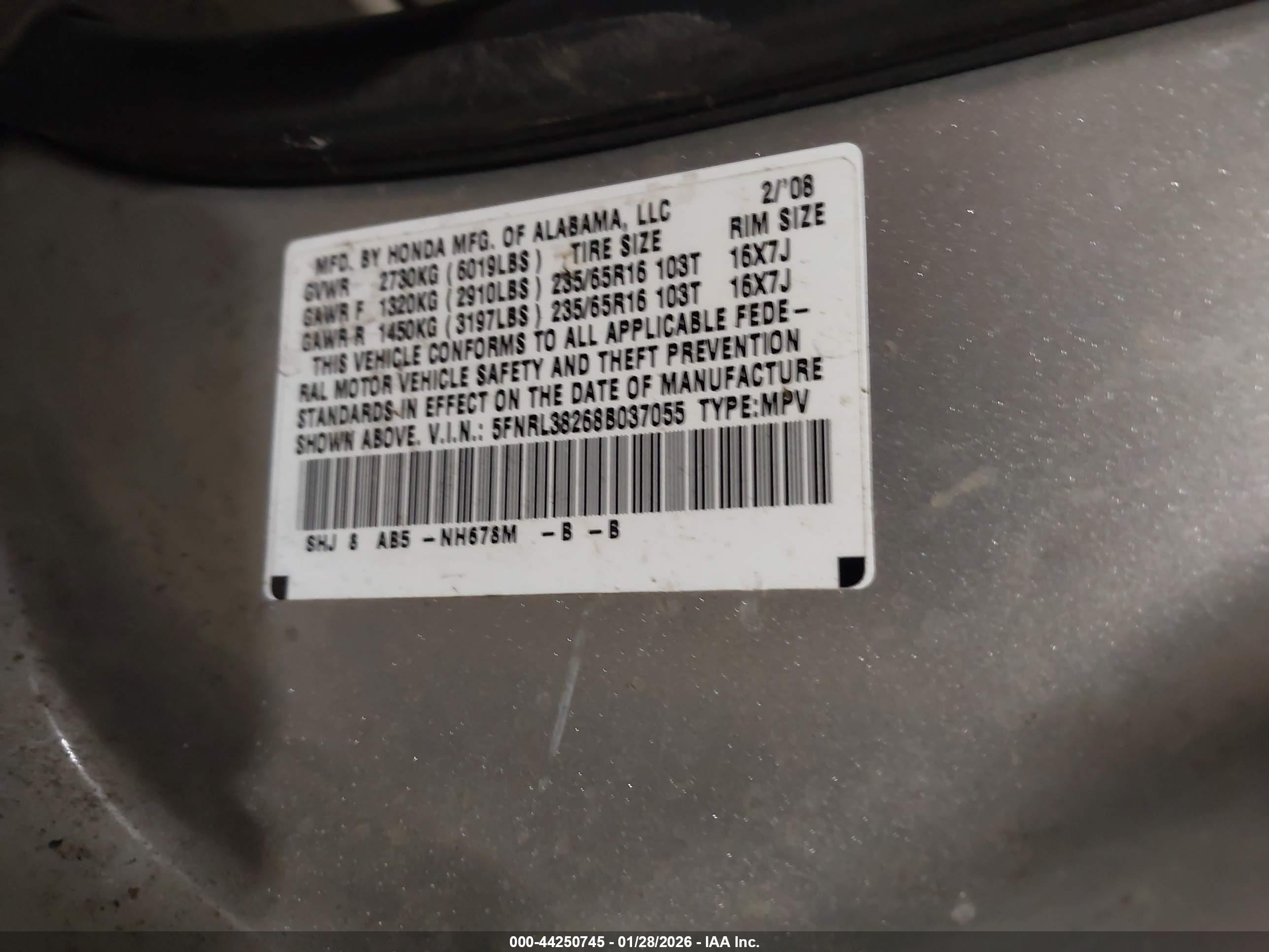 HONDA ODYSSEY image 9