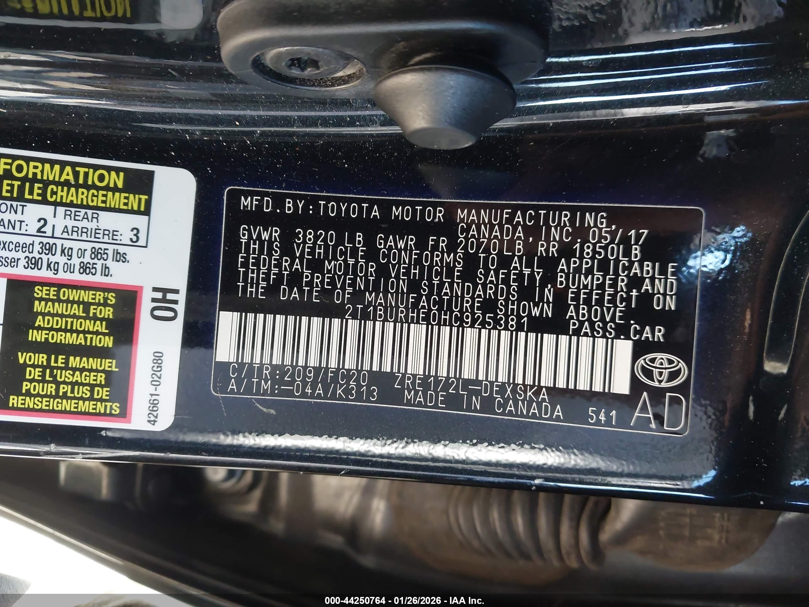 TOYOTA COROLLA image 9