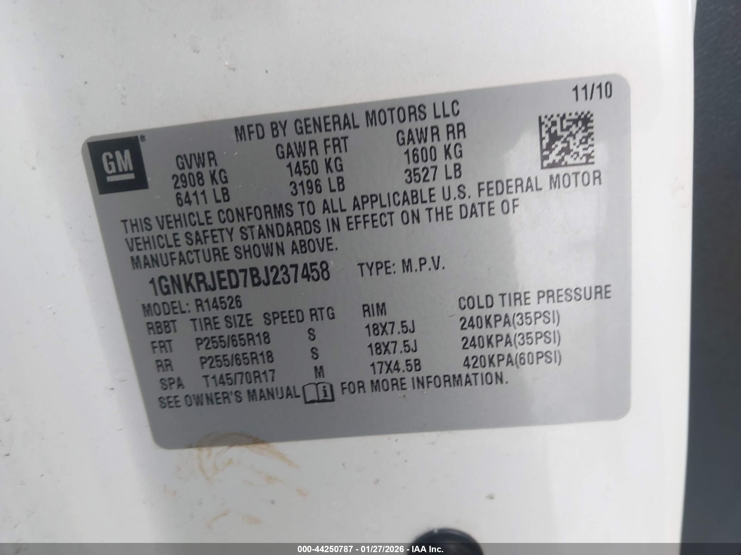 CHEVROLET TRAVERSE image 9
