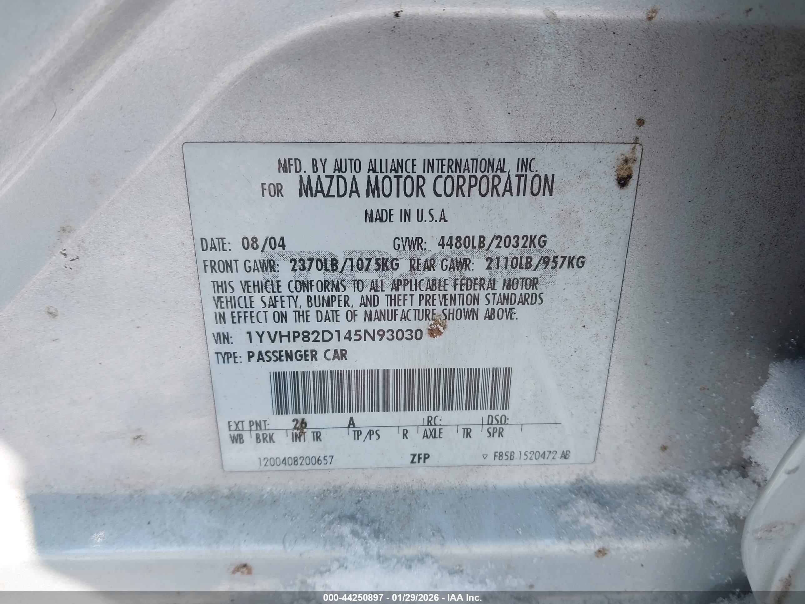 MAZDA MAZDA6 image 9