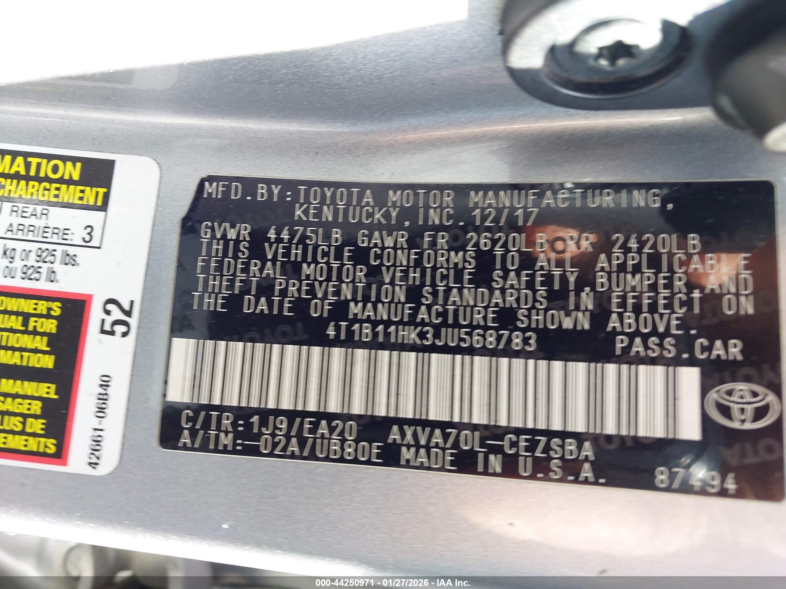 TOYOTA CAMRY image 9