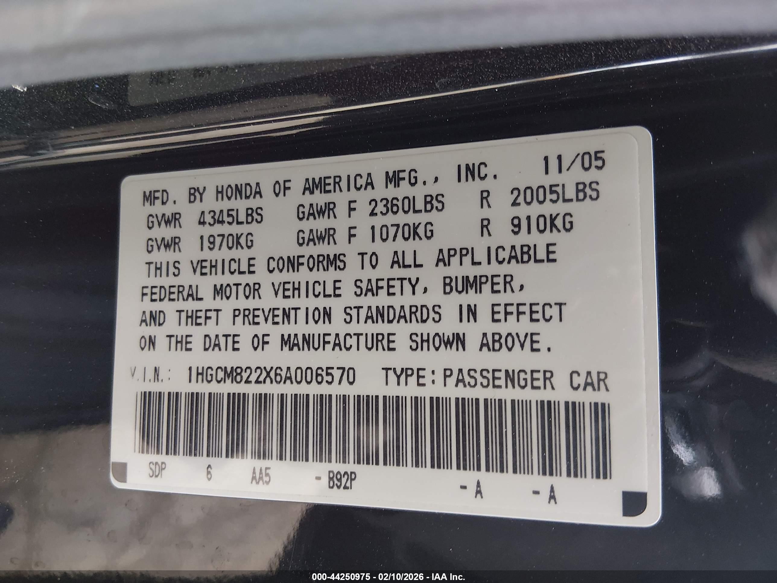 HONDA ACCORD image 9