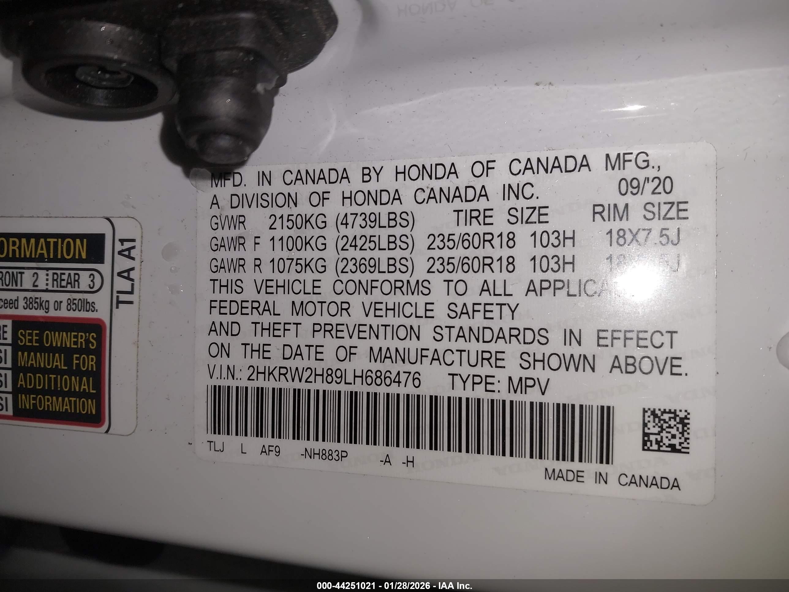 HONDA CR-V image 9