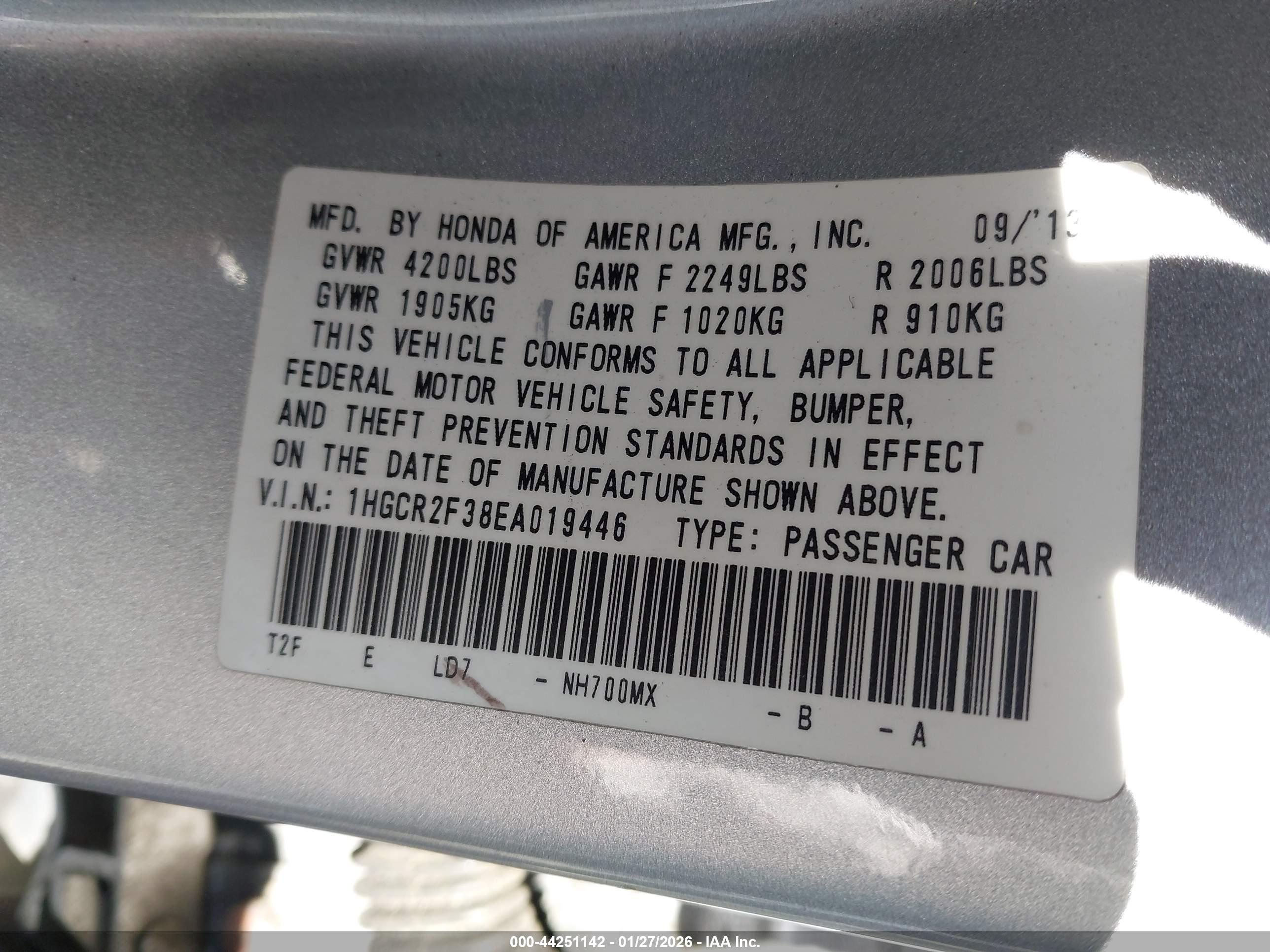 HONDA ACCORD image 9
