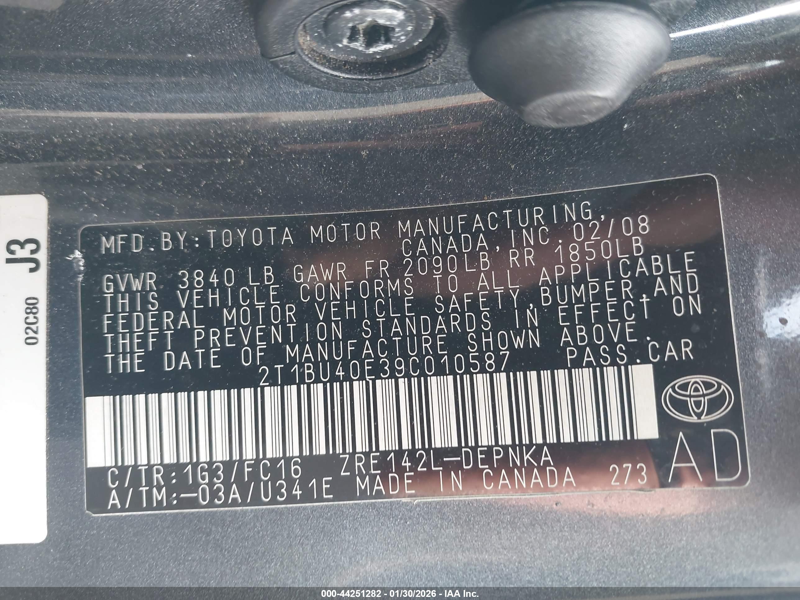 TOYOTA COROLLA image 9