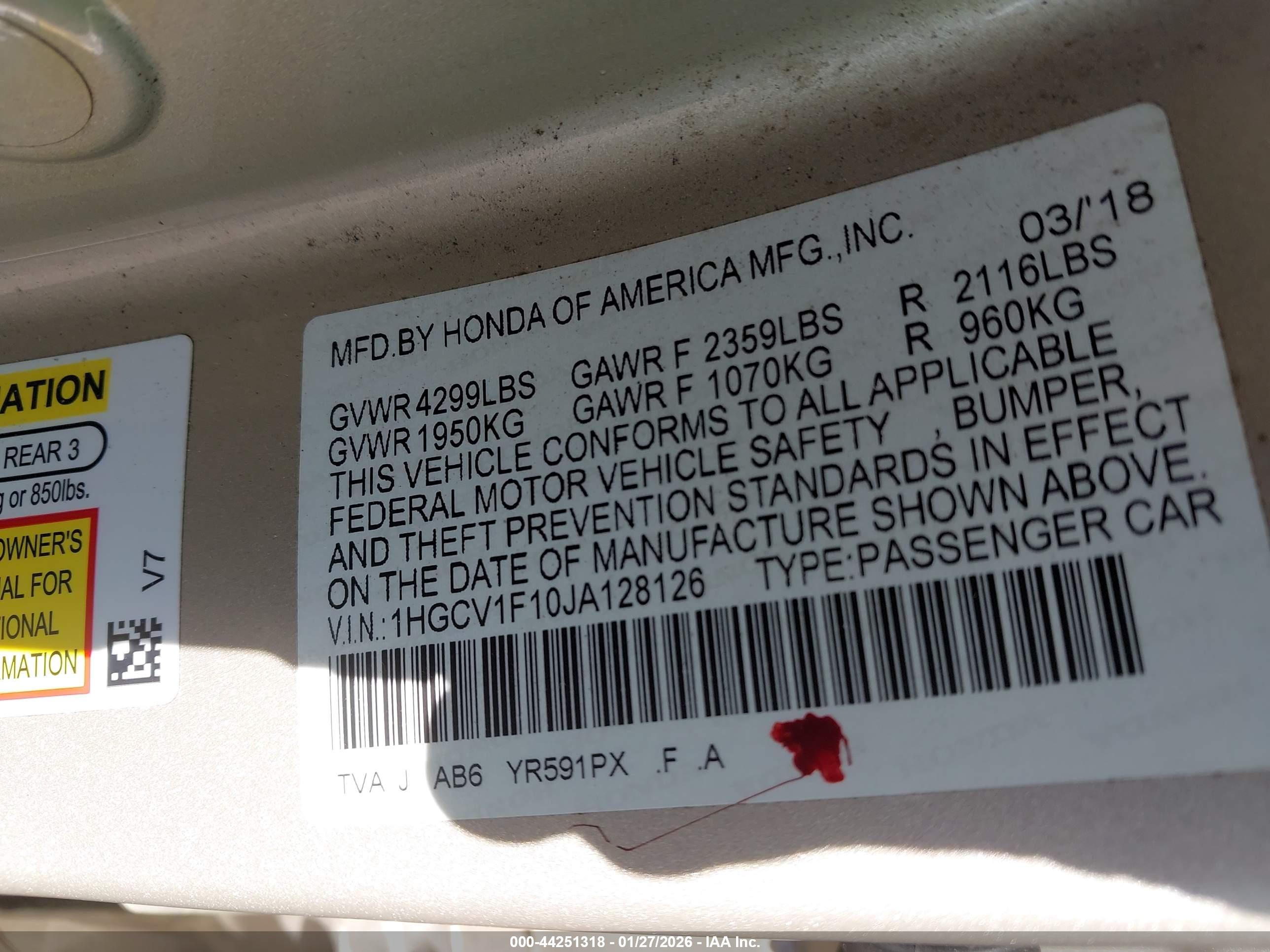 HONDA ACCORD image 9