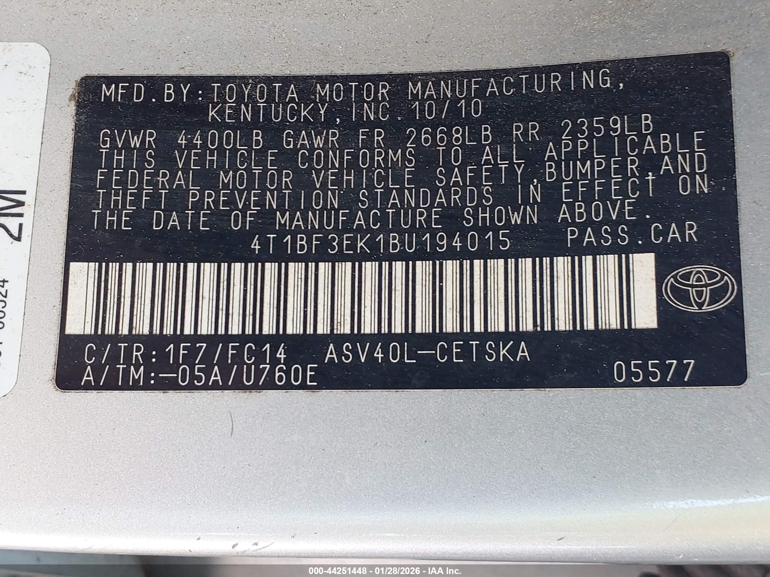 TOYOTA CAMRY image 9