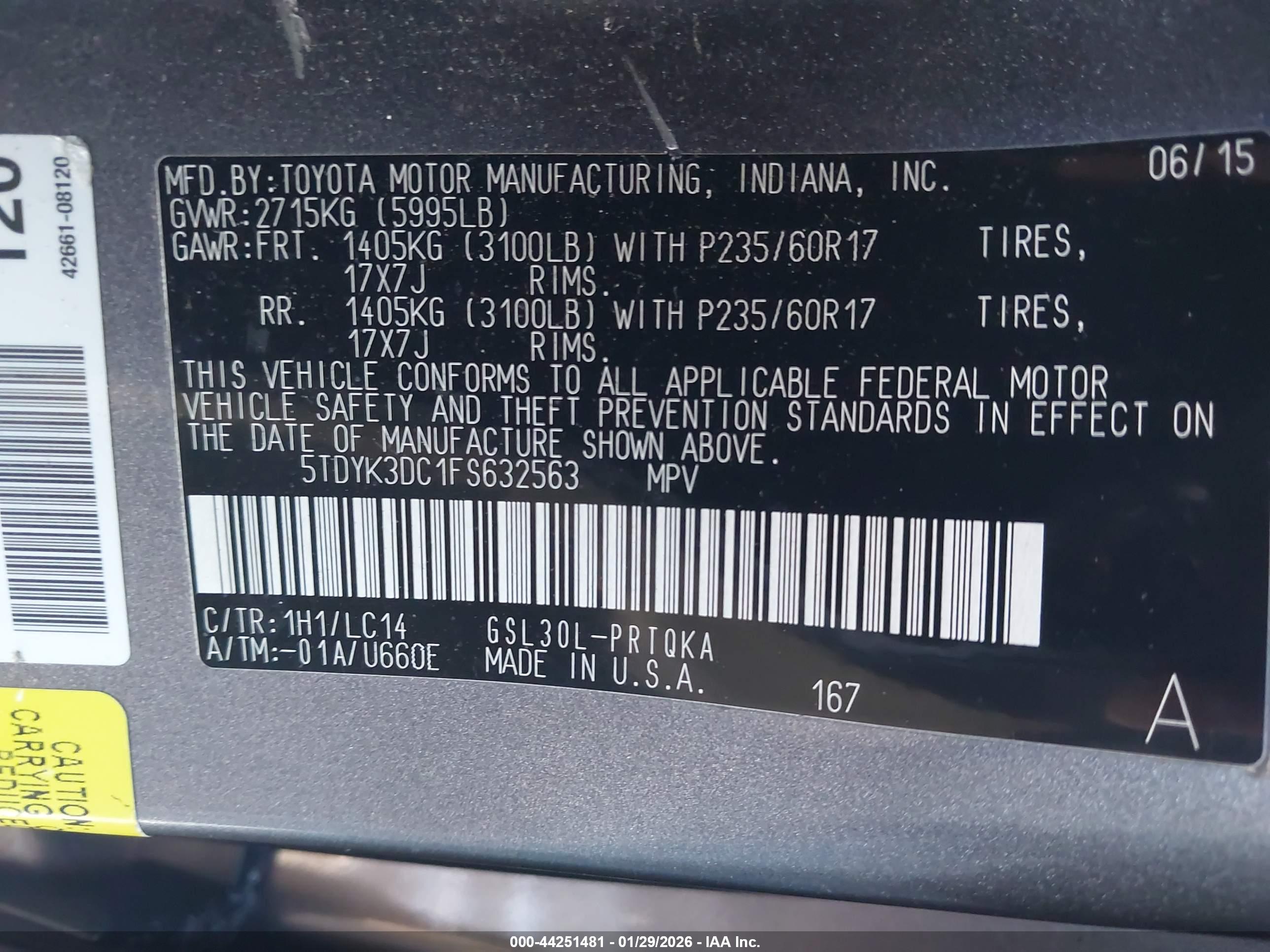TOYOTA SIENNA image 9