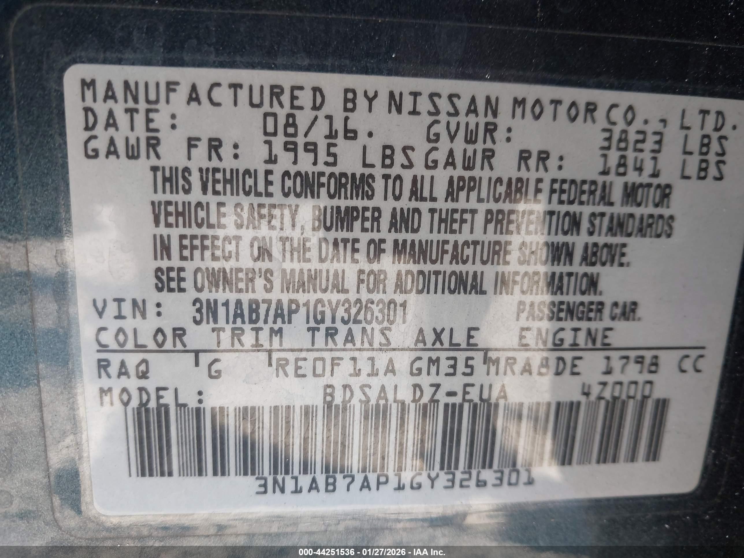 NISSAN SENTRA image 9