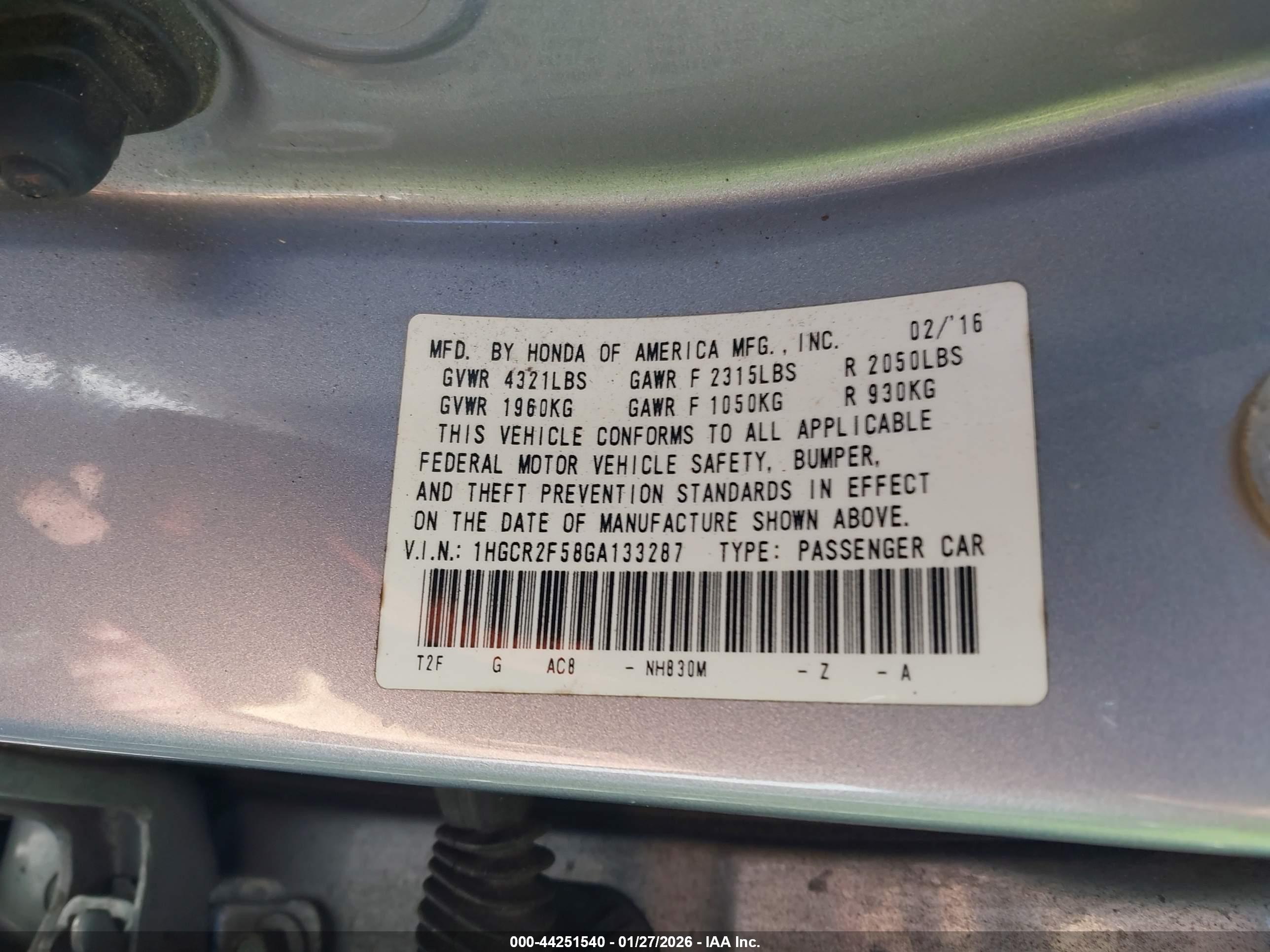 HONDA ACCORD image 9