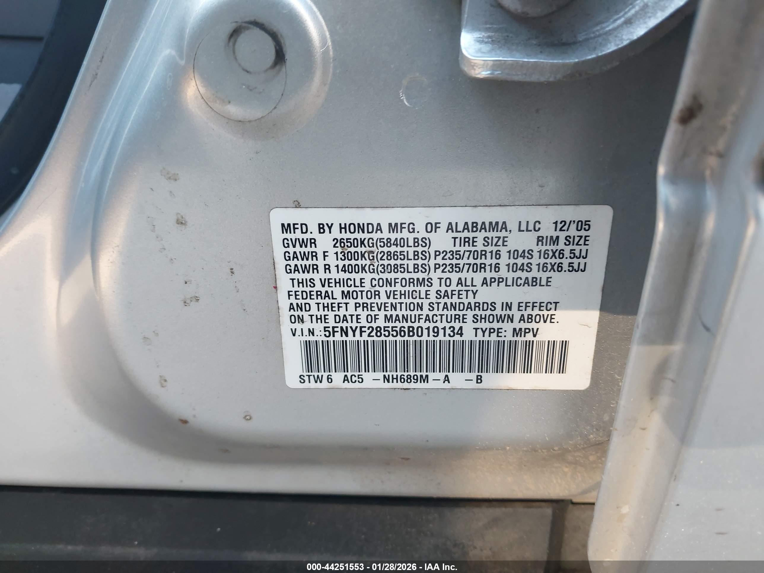 HONDA PILOT image 9