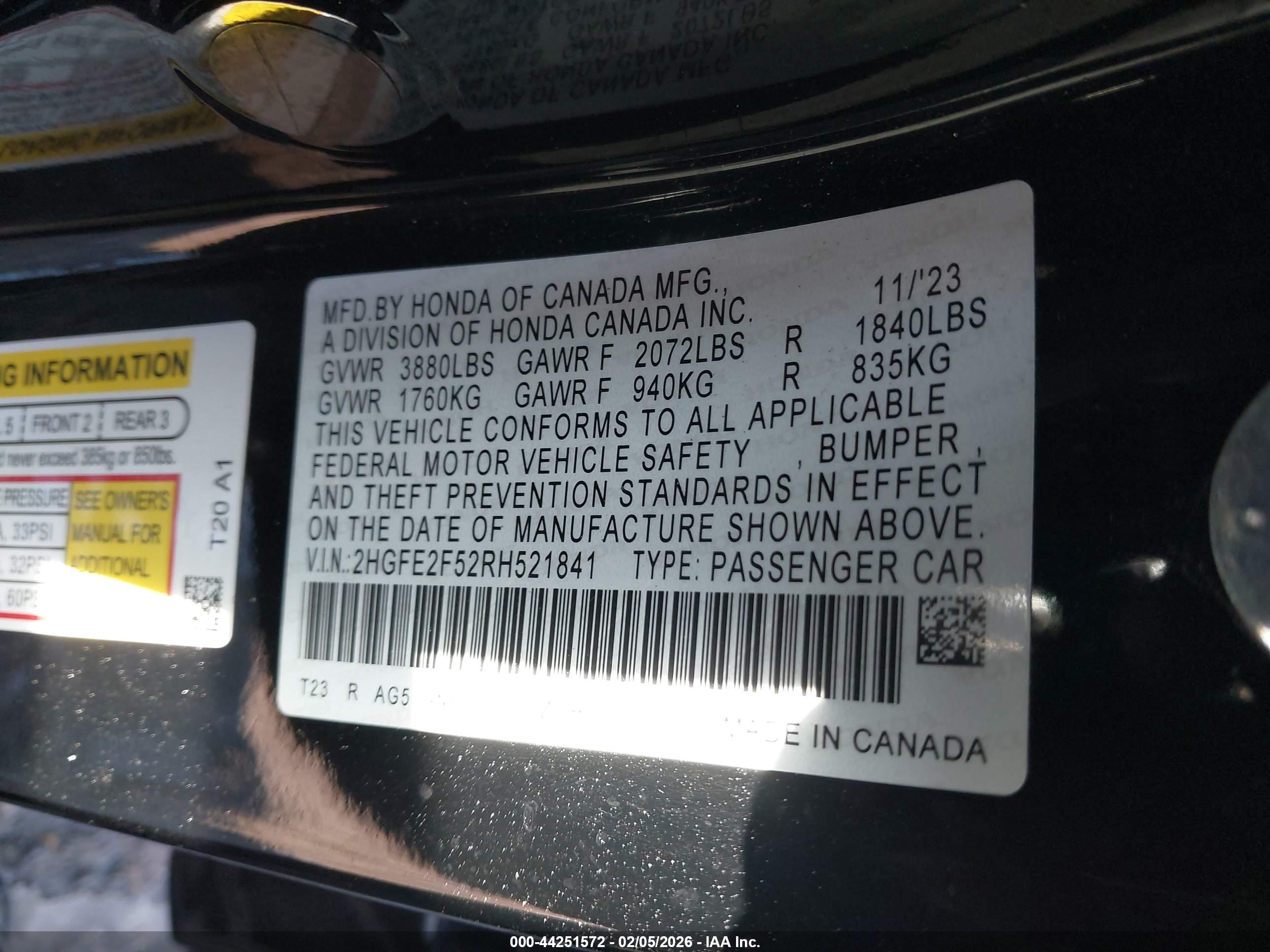 HONDA CIVIC image 9