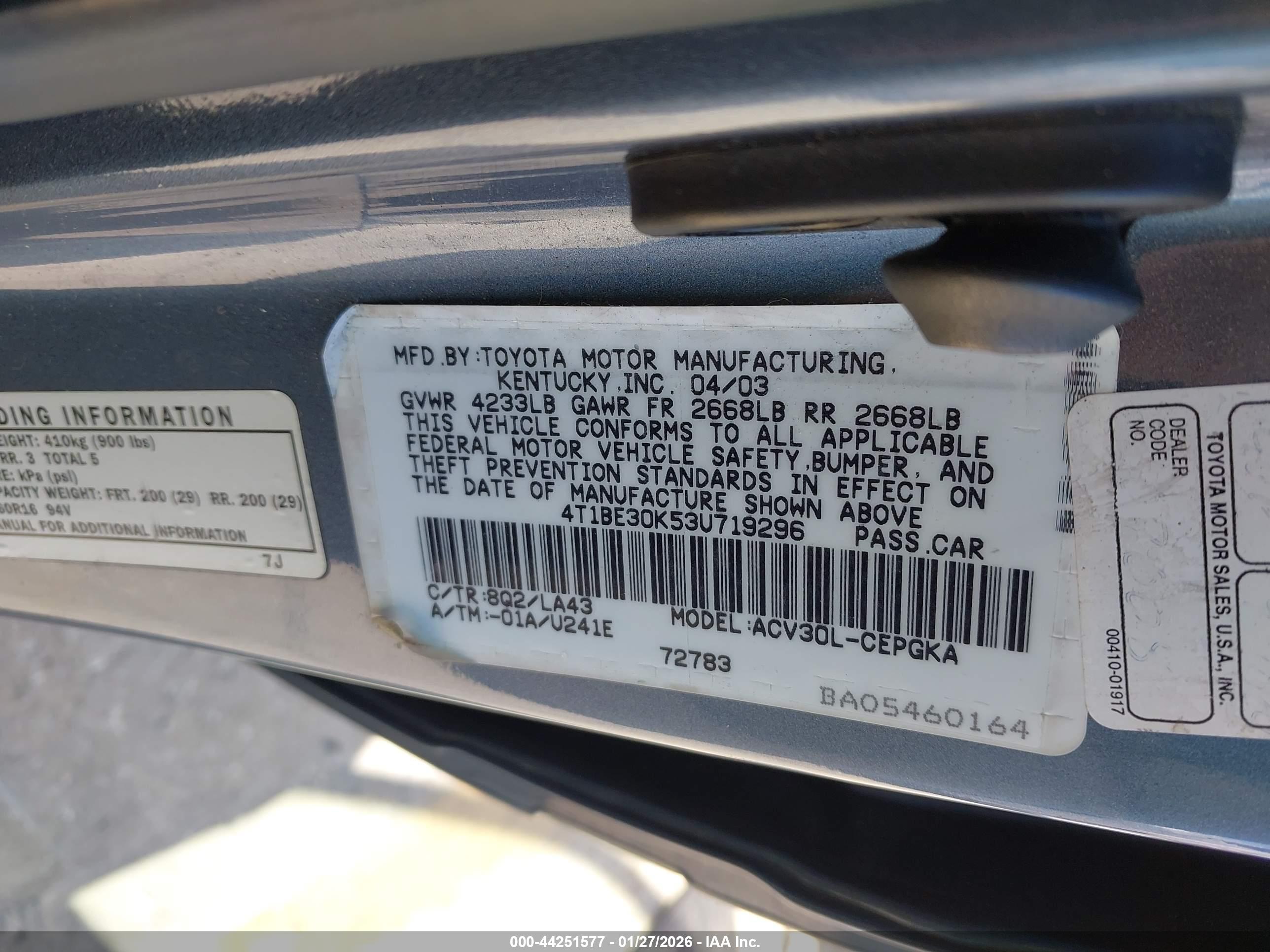 TOYOTA CAMRY image 9