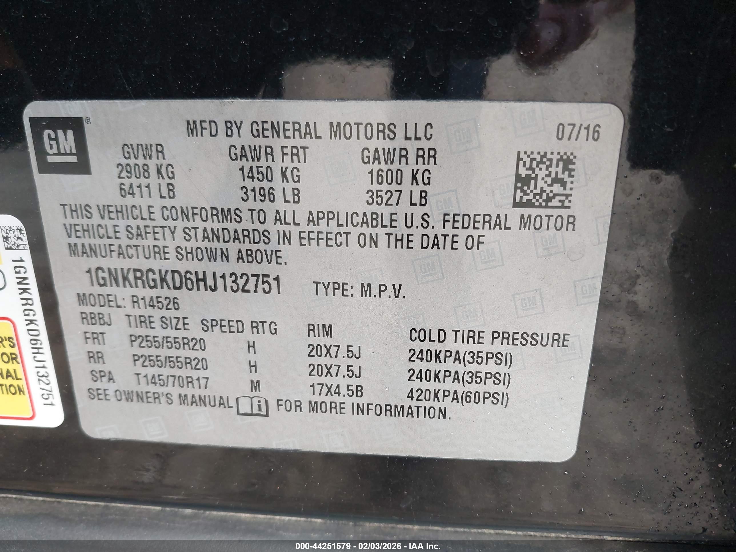 CHEVROLET TRAVERSE image 9