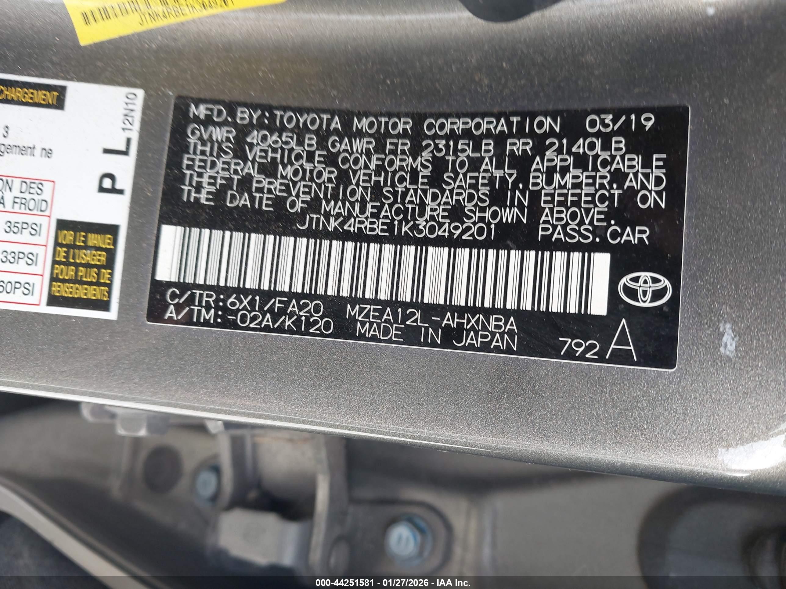 TOYOTA COROLLA image 9
