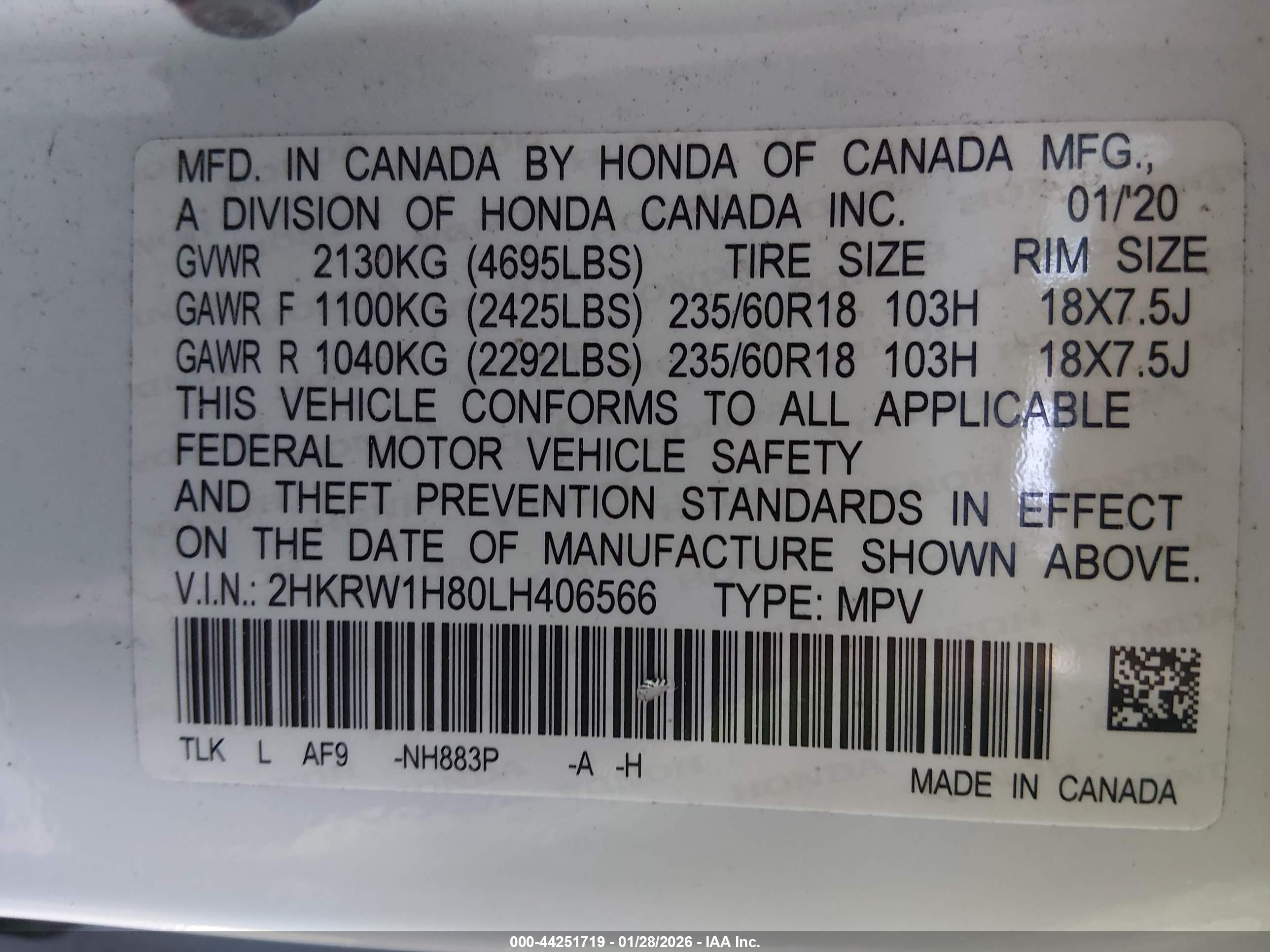 HONDA CR-V image 9
