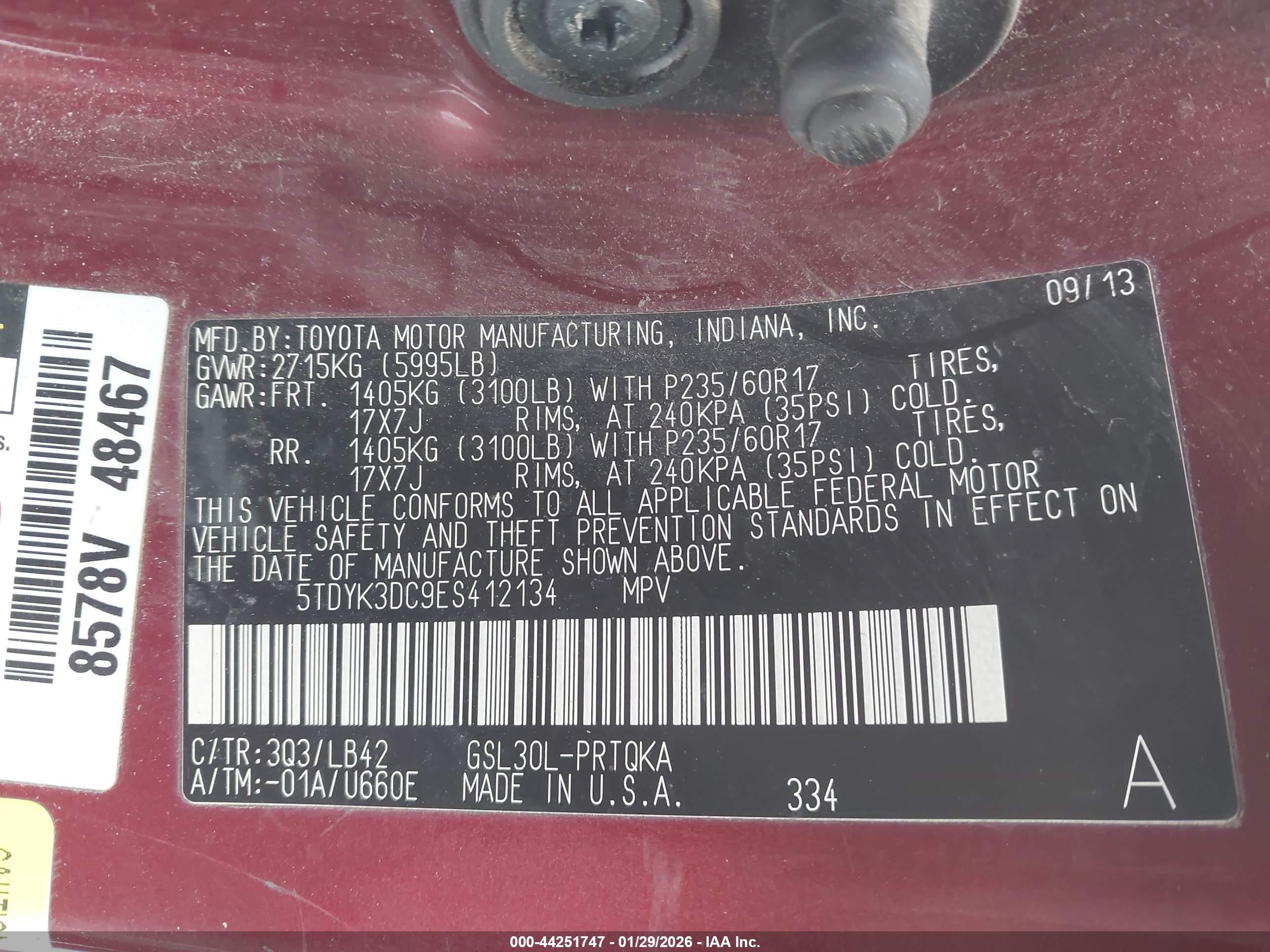 TOYOTA SIENNA image 9