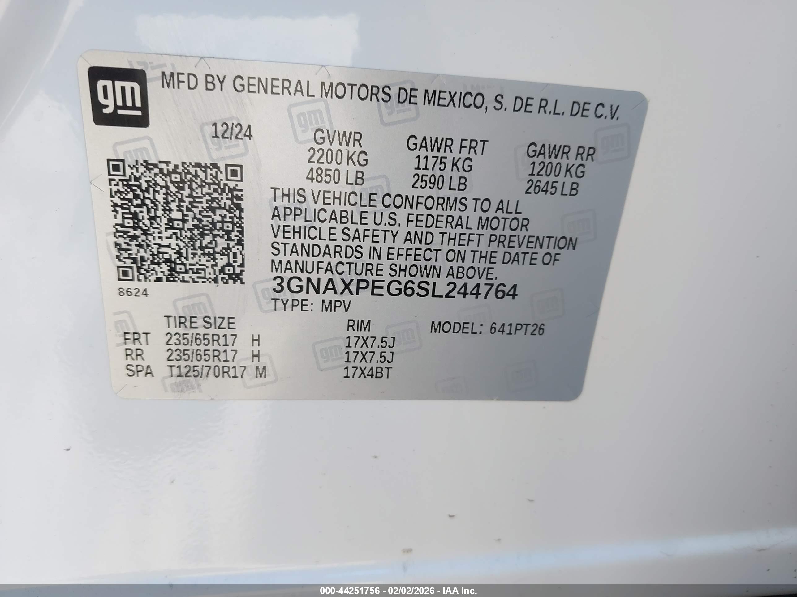 CHEVROLET EQUINOX image 9