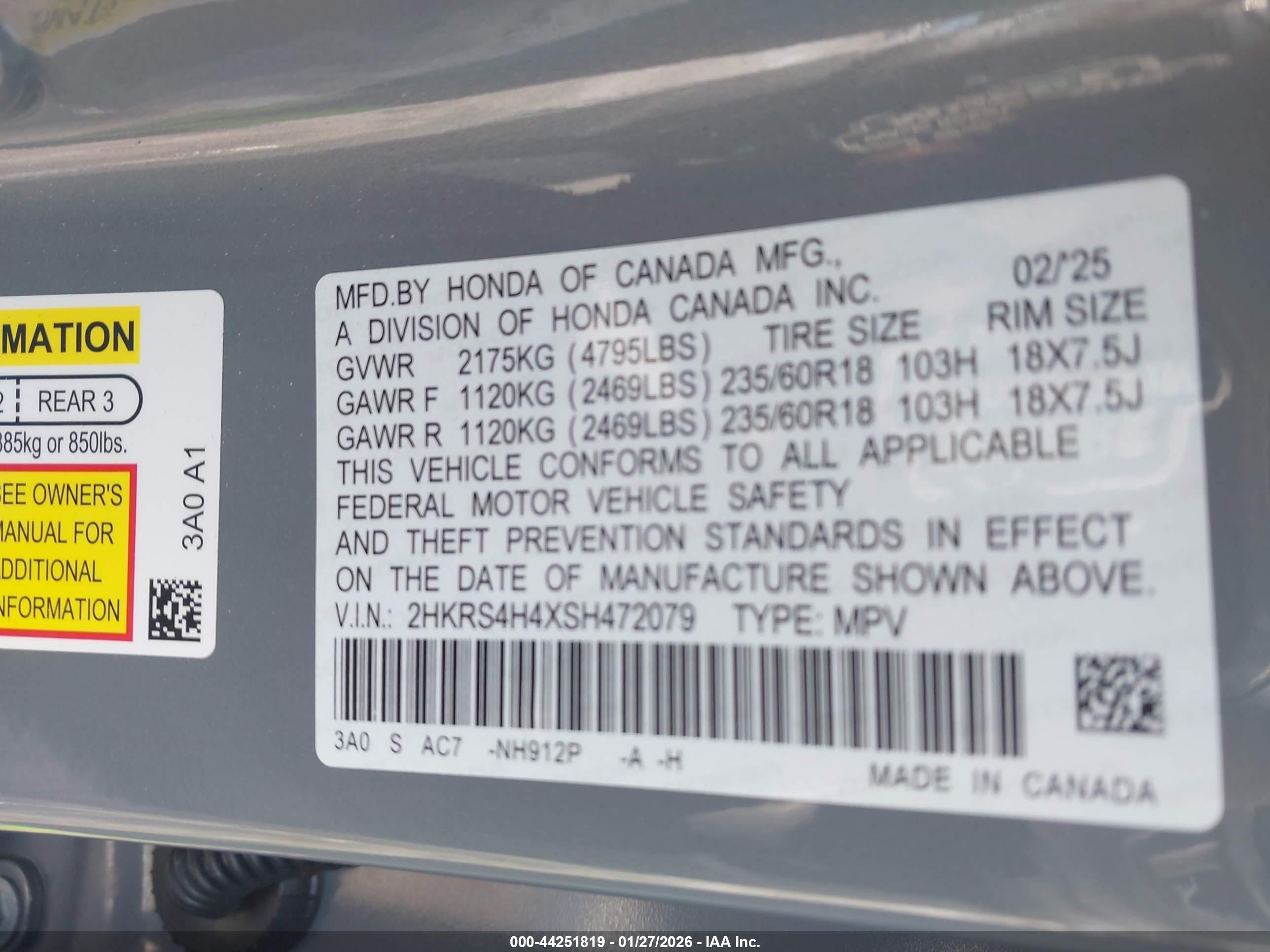 HONDA CR-V image 9