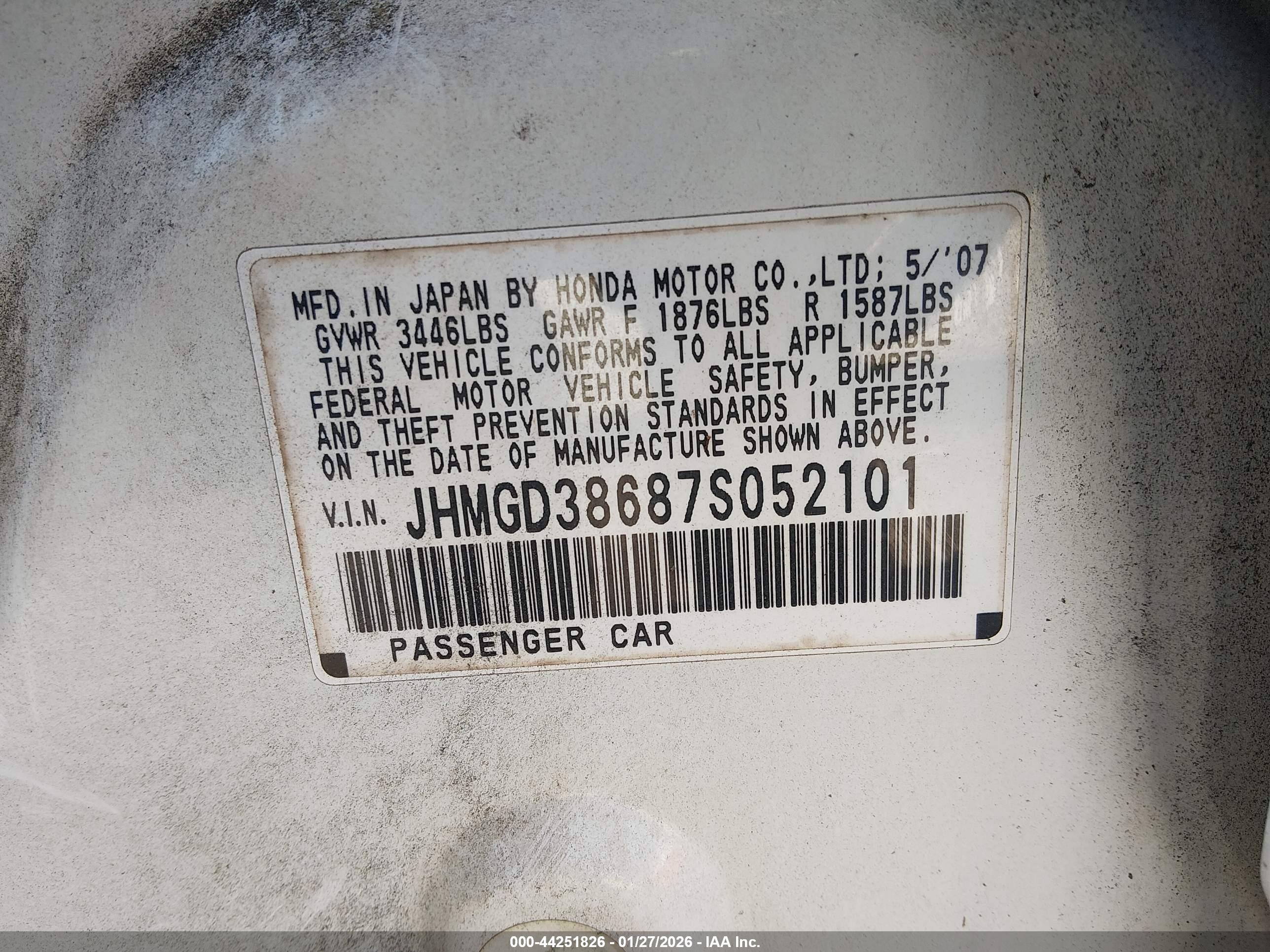 HONDA FIT image 9