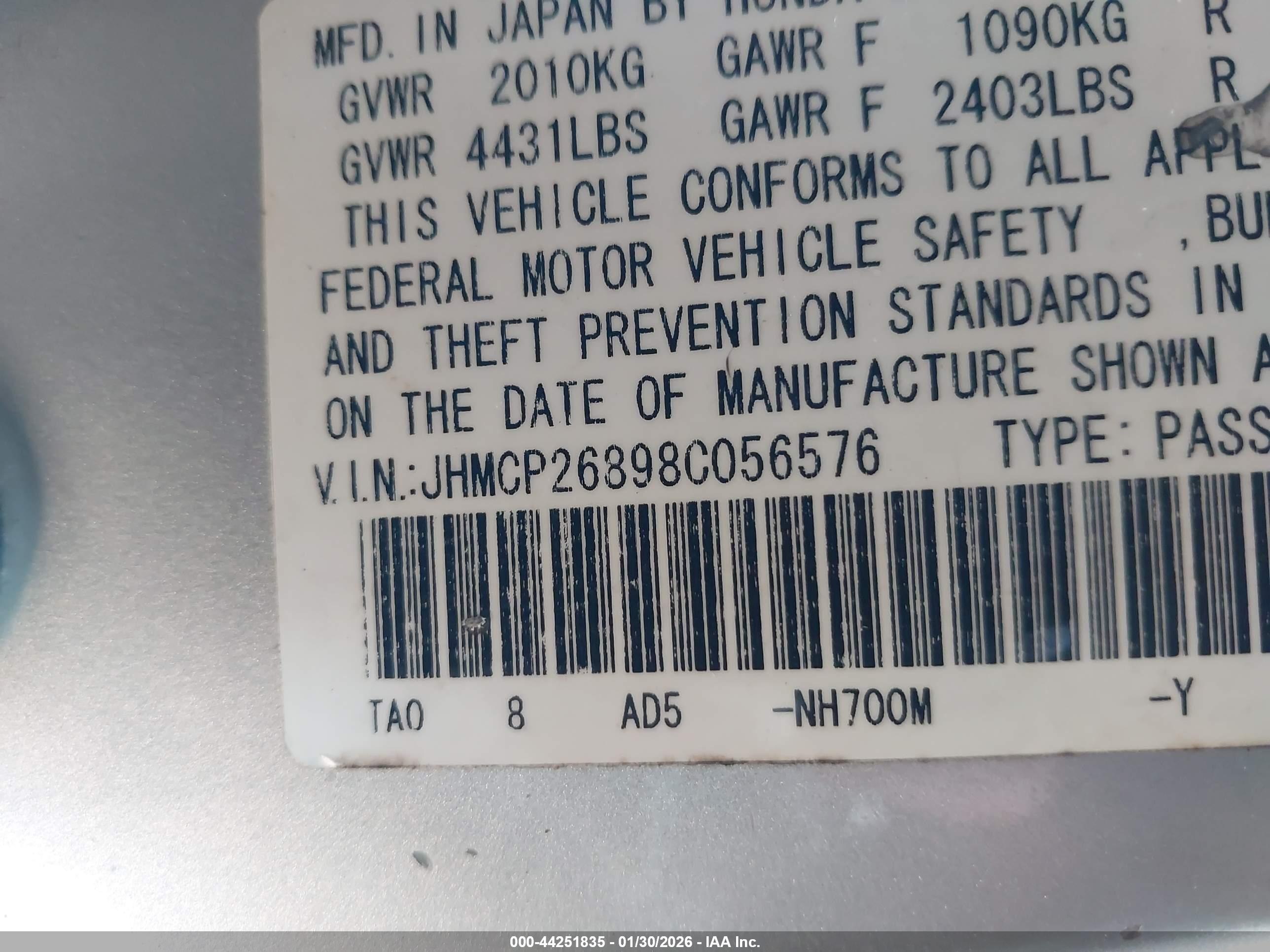 HONDA ACCORD image 9
