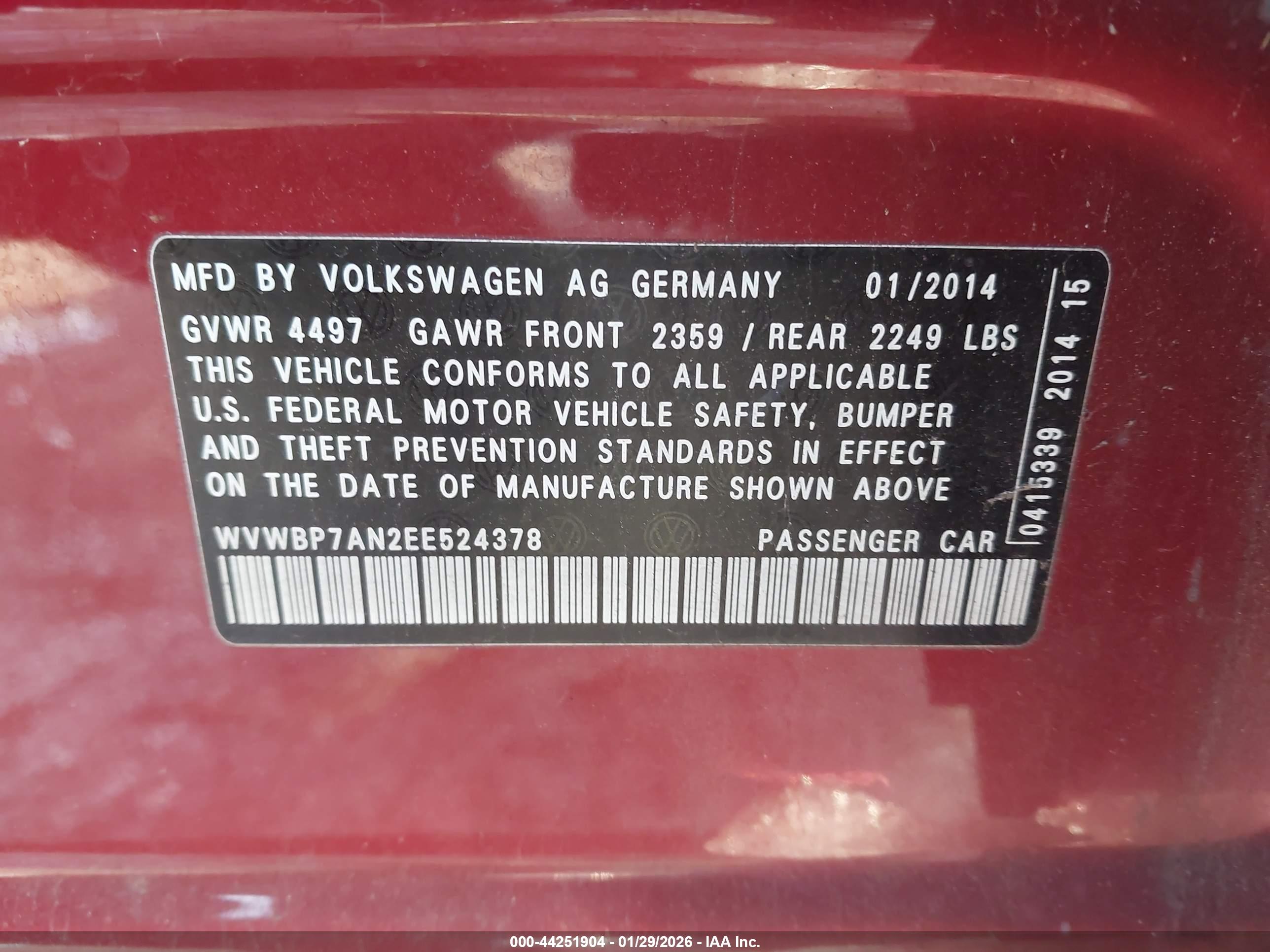 VOLKSWAGEN CC image 9