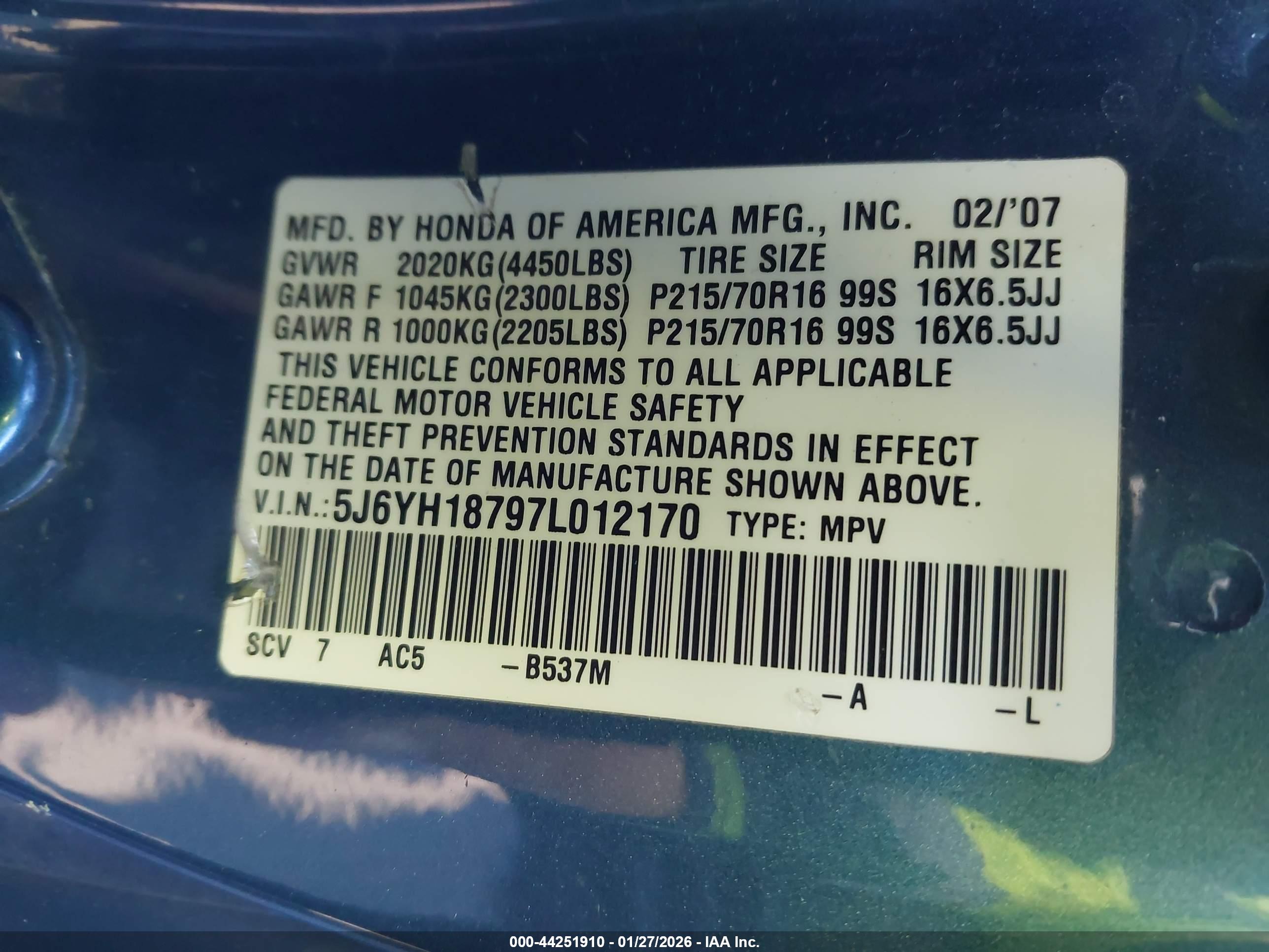 HONDA ELEMENT image 9
