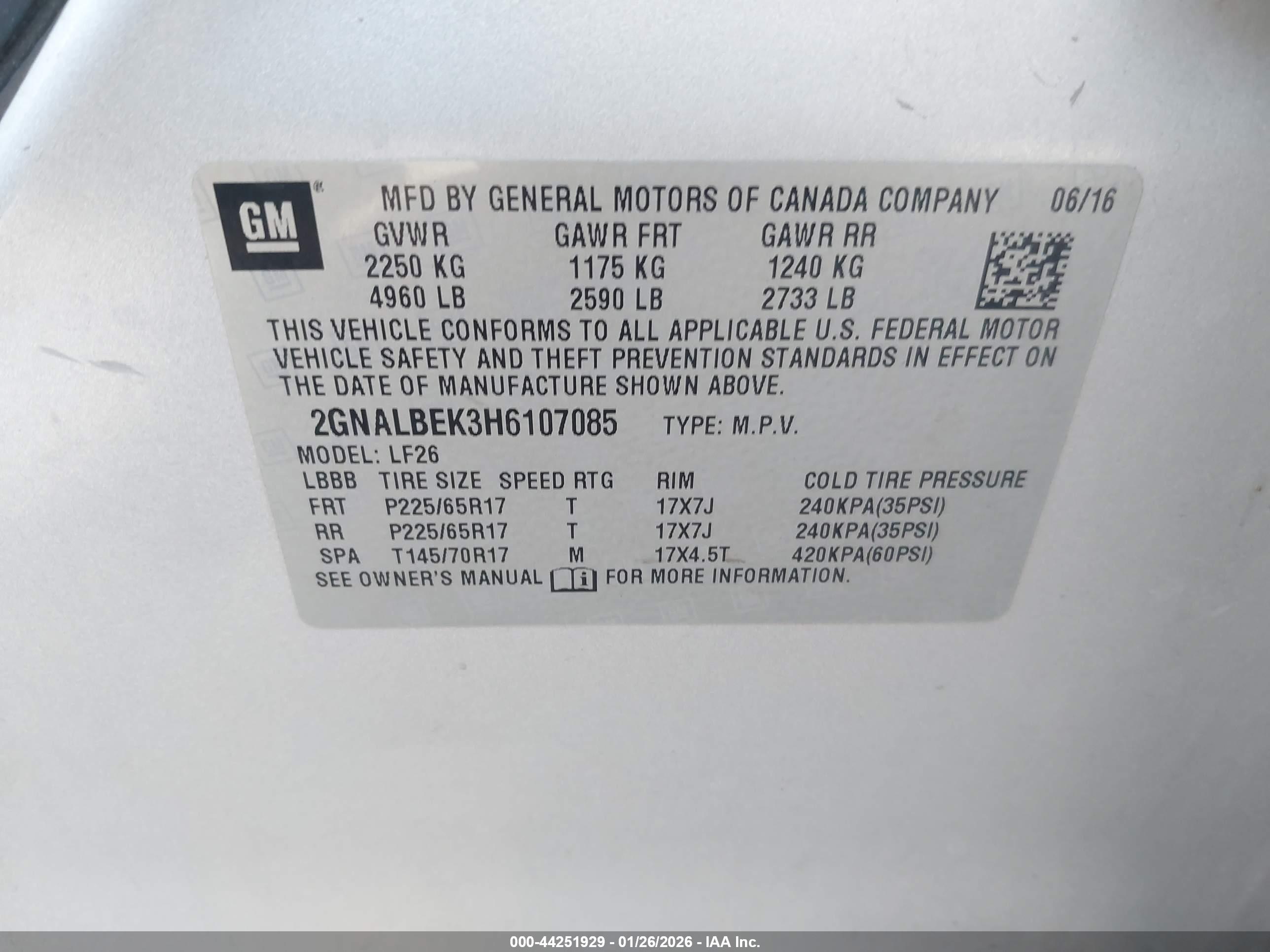 CHEVROLET EQUINOX image 9