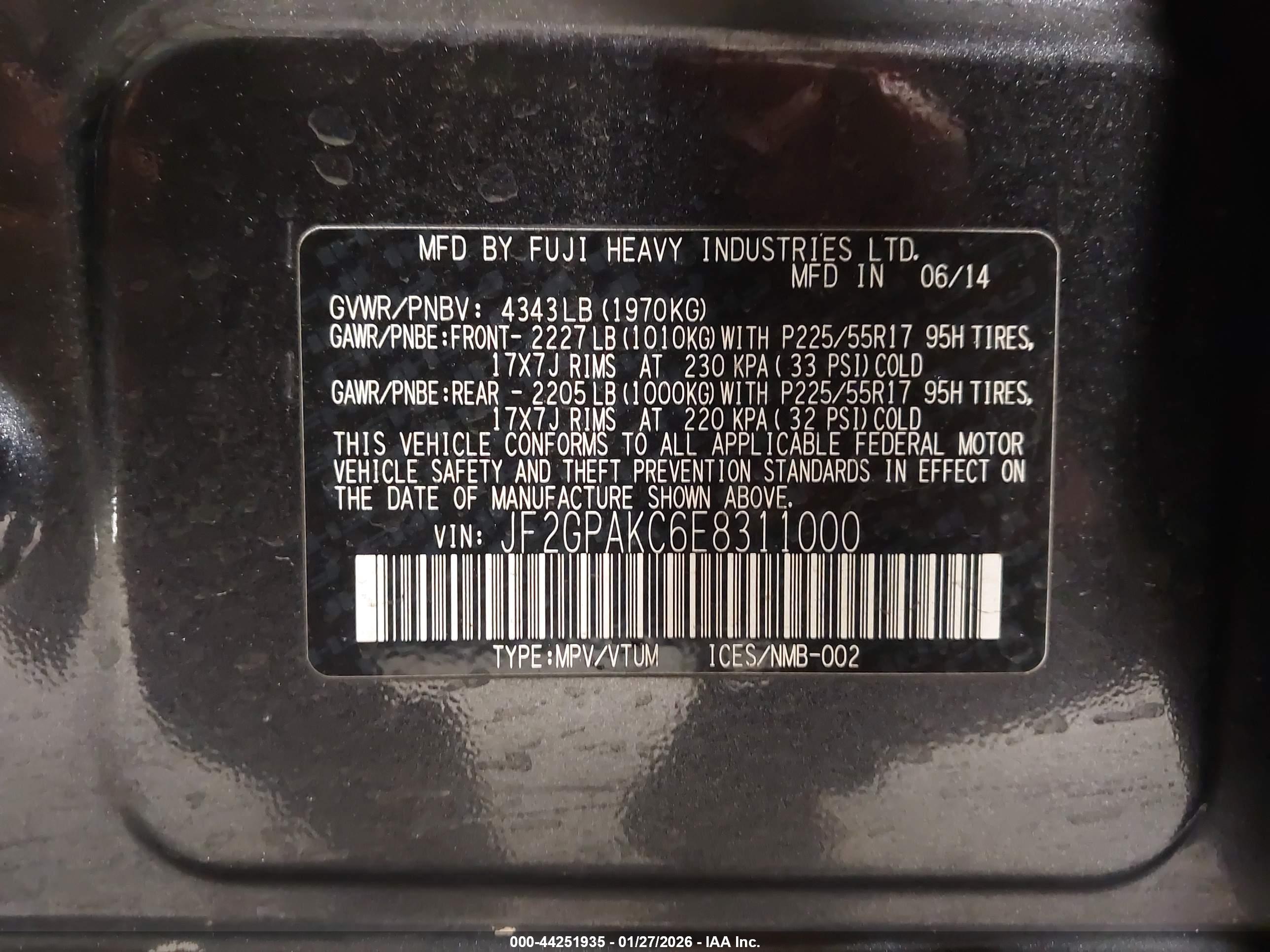 SUBARU XV image 9