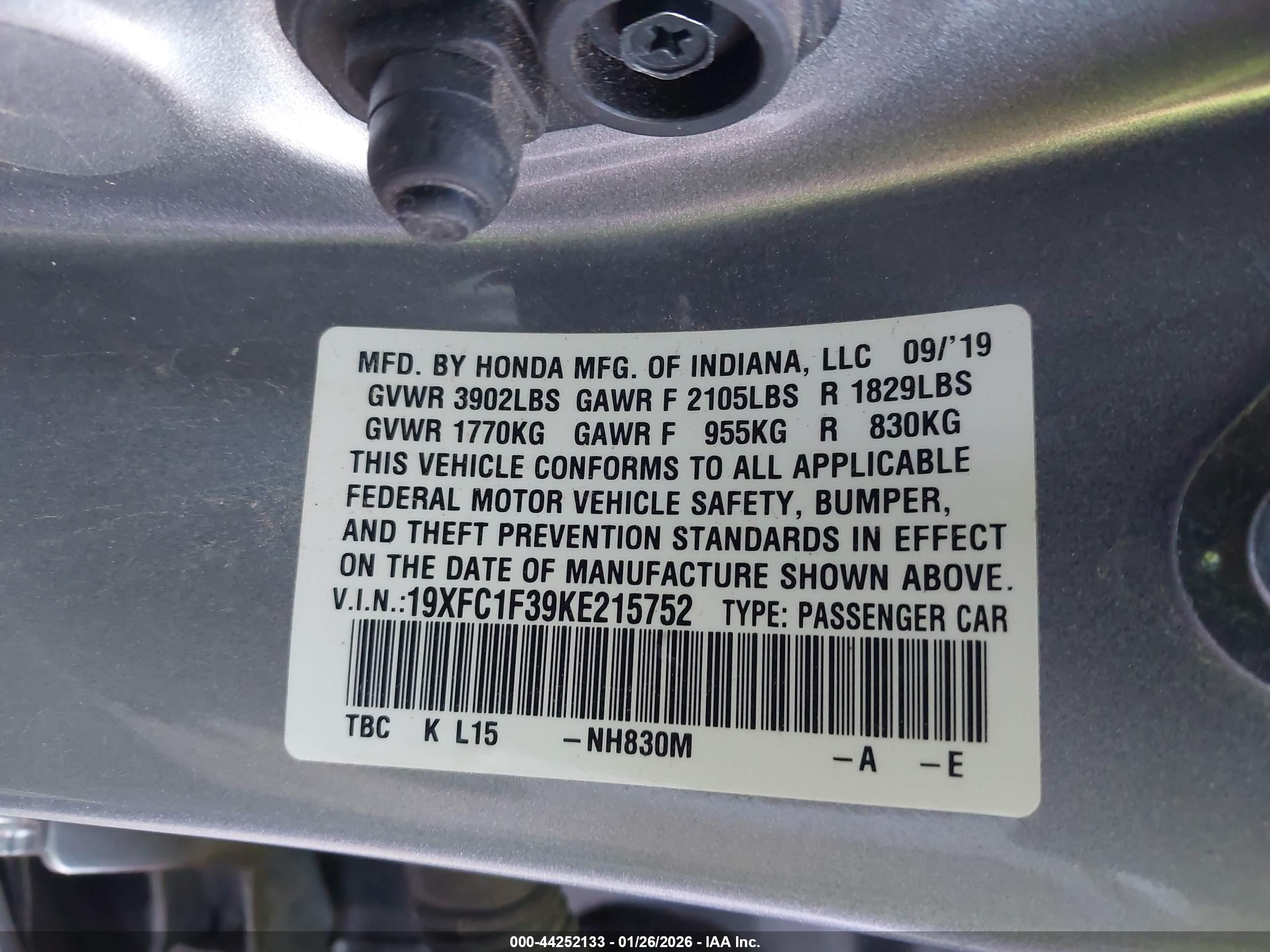 HONDA CIVIC image 9