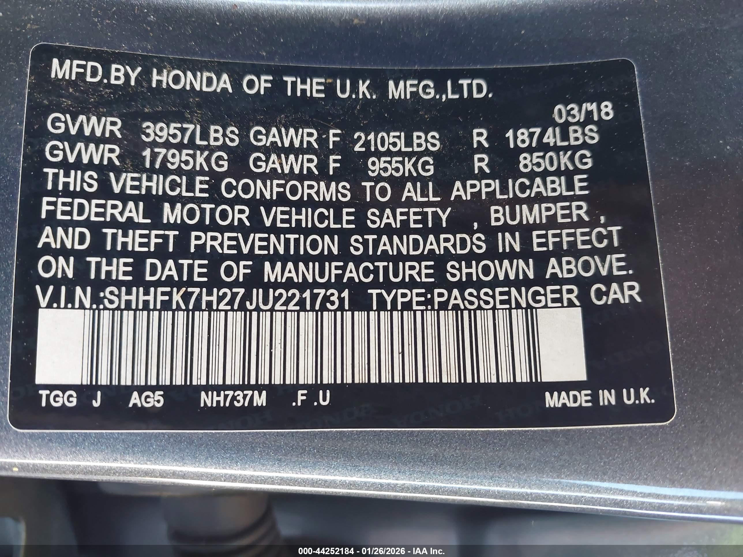 HONDA CIVIC image 9