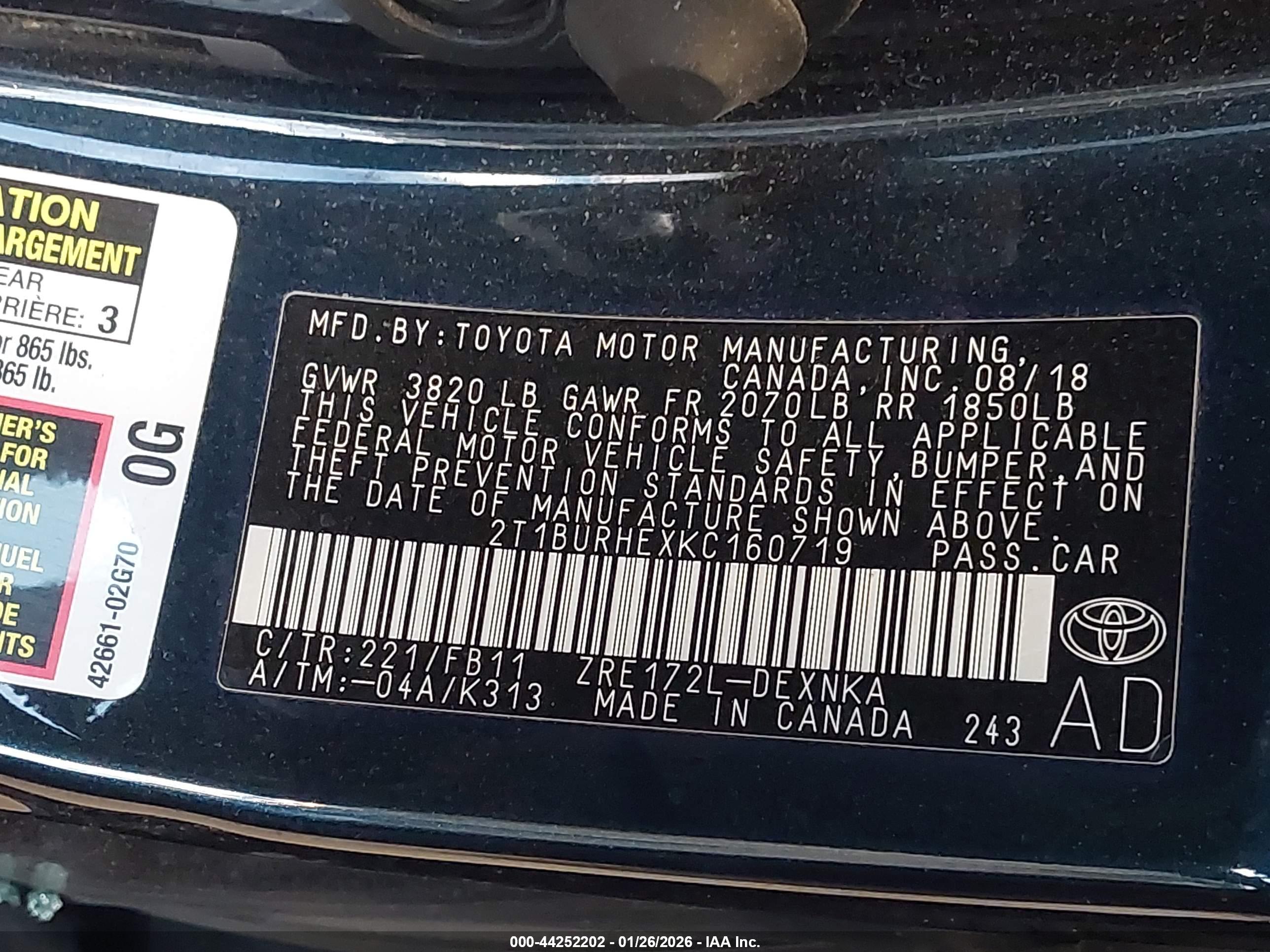 TOYOTA COROLLA image 9