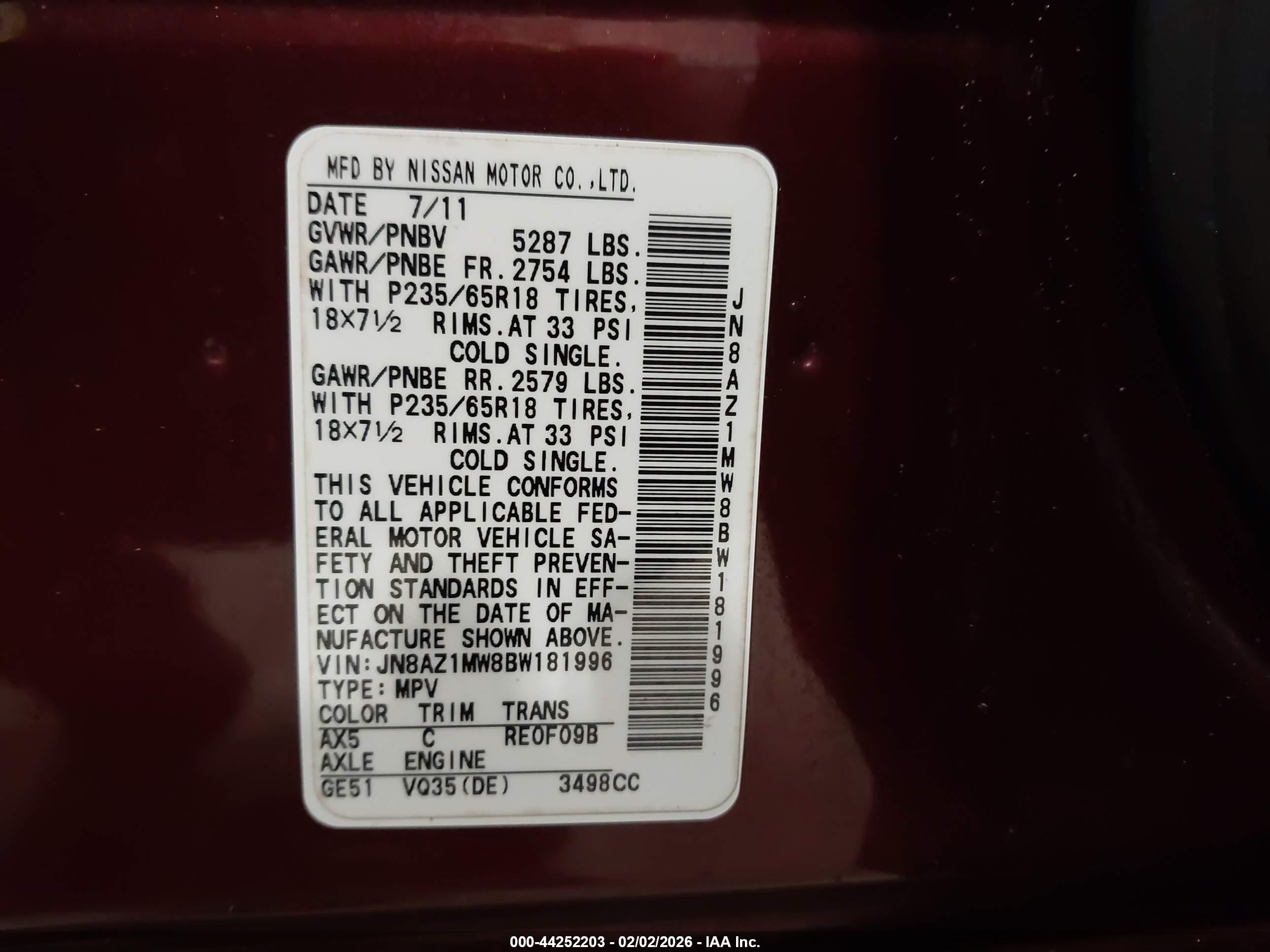 NISSAN MURANO image 9