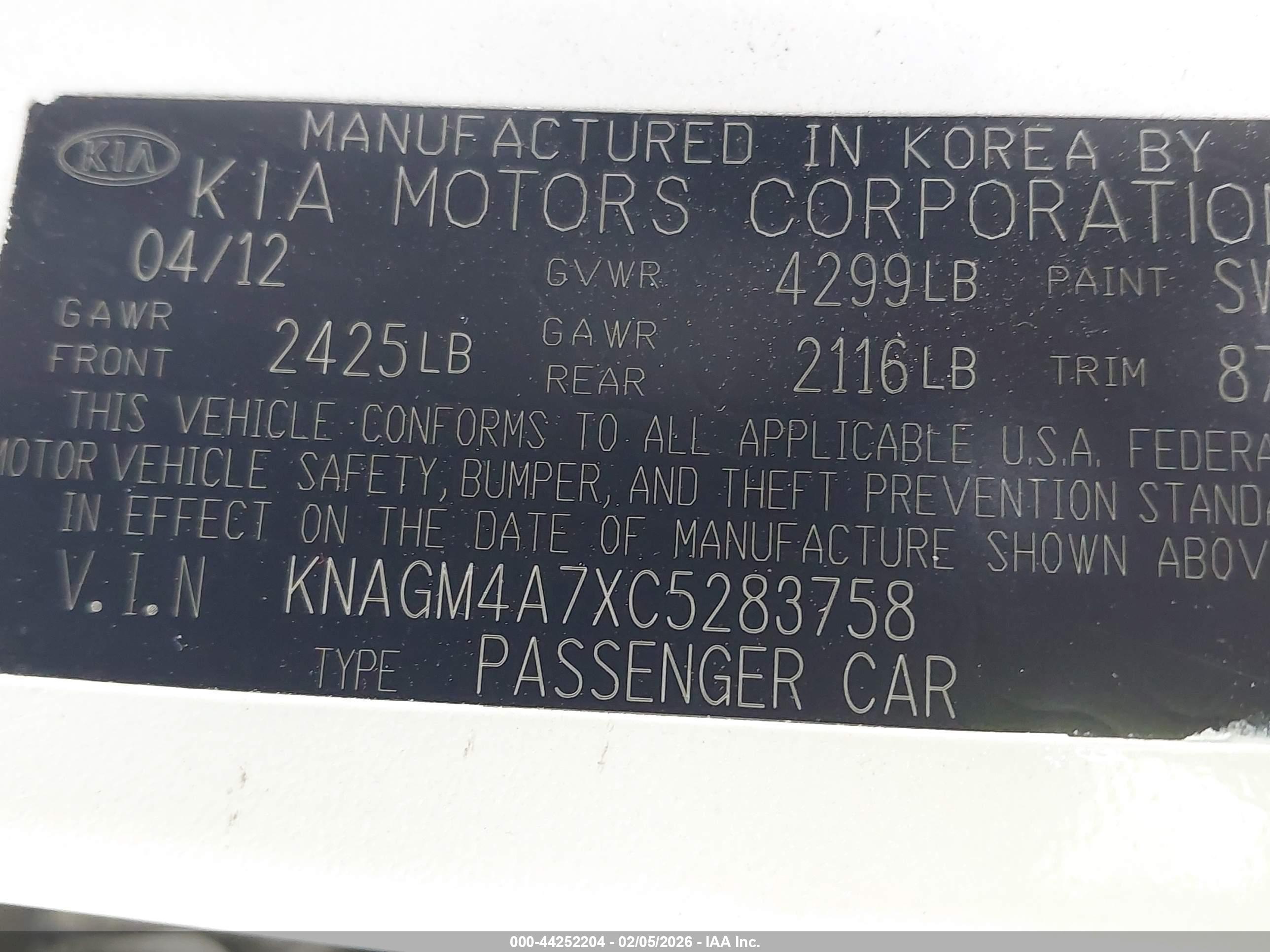 KIA OPTIMA image 9